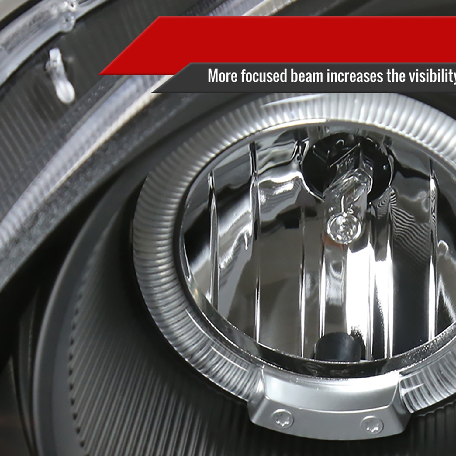 2001-2003 Honda Civic Dual Halo Projector Headlights Matte Black/Clear Lens