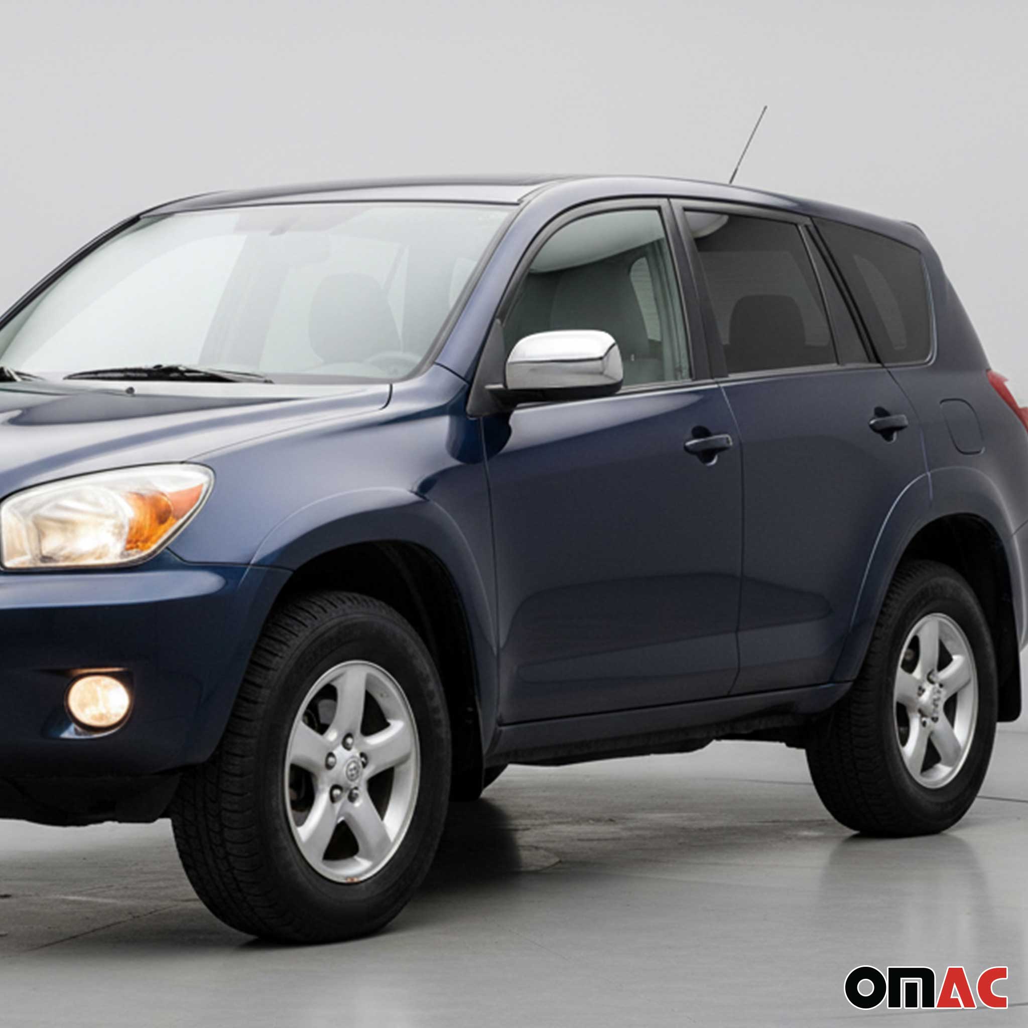 2006-2009 Toyota RAV4 Side Mirror Cover Caps Stainless Steel Silver 2 Pcs