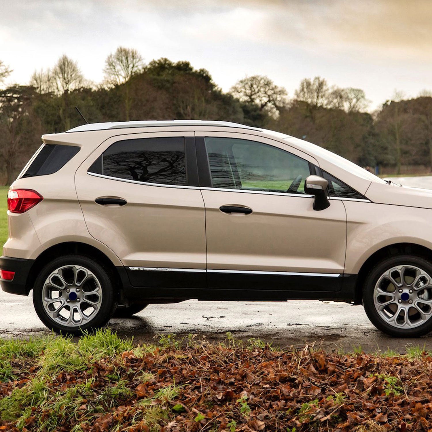 2018-2022 Ford Ecosport Door Handle Cover Gloss Black 8Pcs ABS Plastic