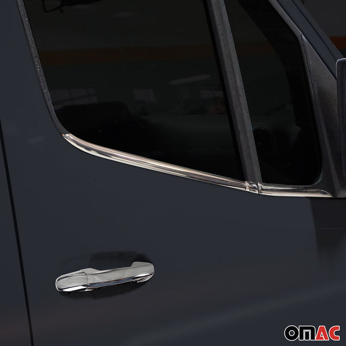 Door Handle Cover Protector for Mercedes Sprinter W907 910 2019-2024 Steel 8 Pcs