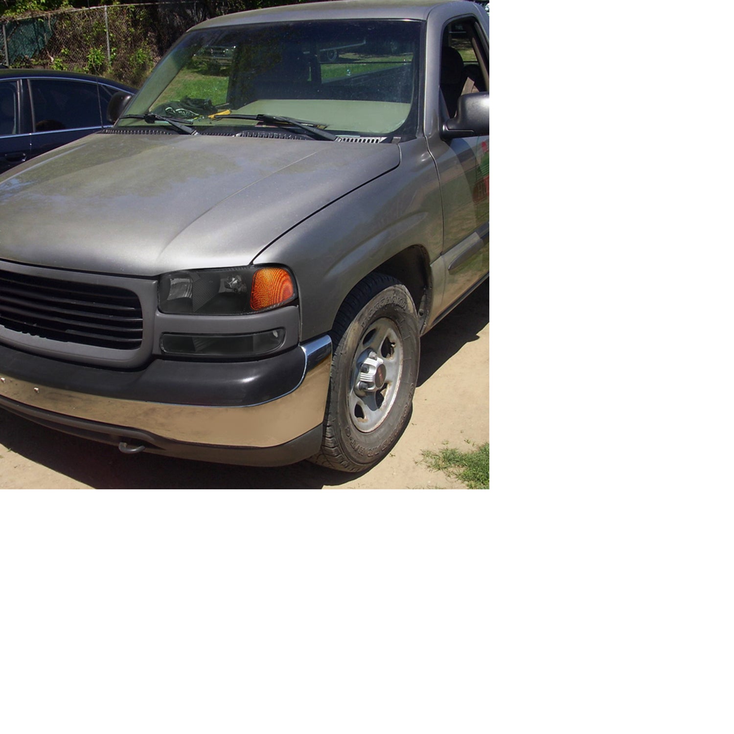 1999-2007 GMC Sierra/Yukon/Yukon XL Factory Crystal Headlights Amber & Black