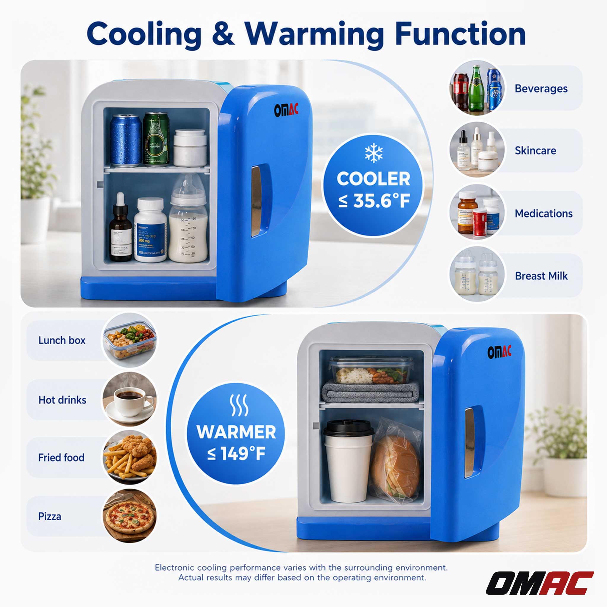 Mini Fridge 4L Portable Car Freezer Cooler Warmer Truck Travel 12V Refrigerator