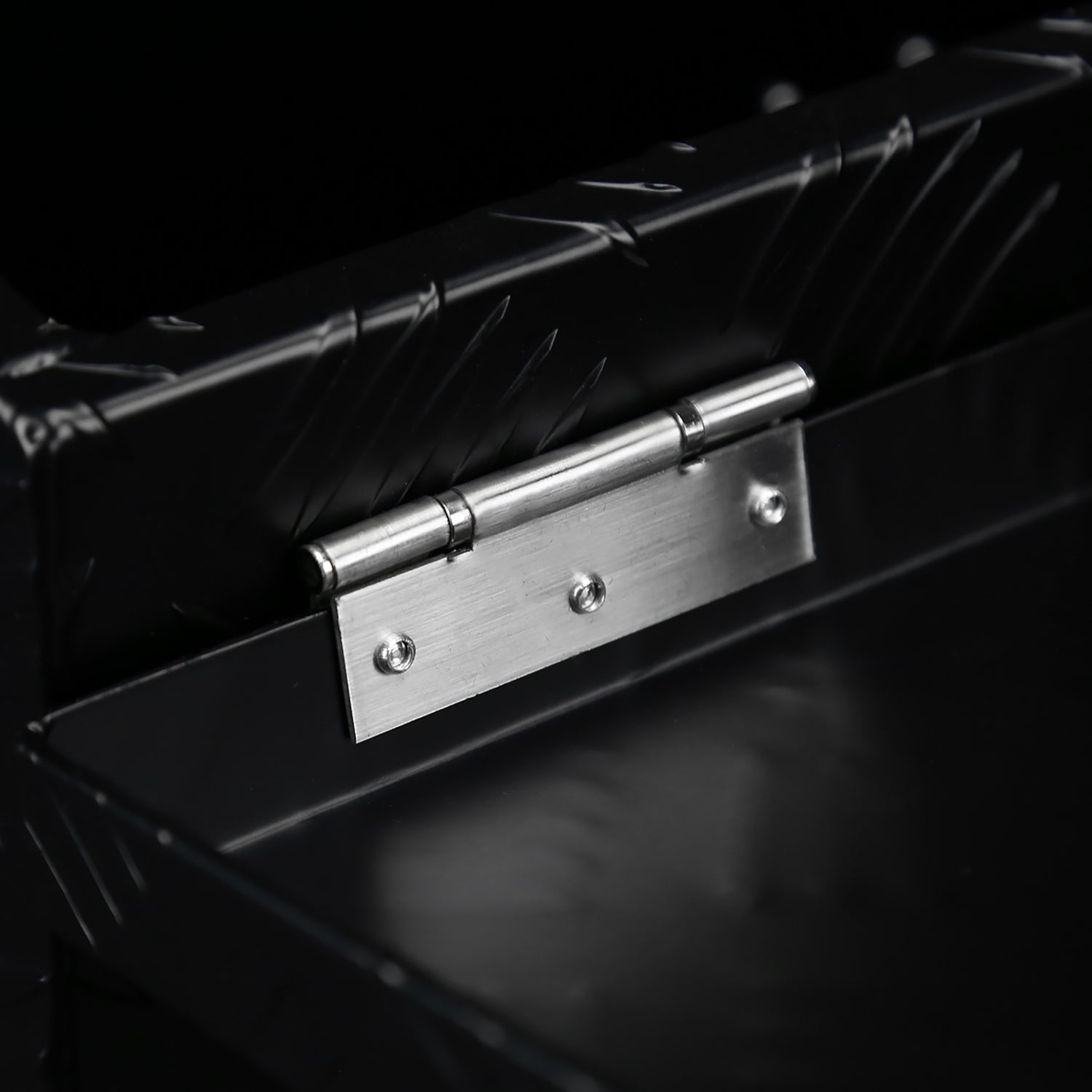 Universal 20" Heavy Duty Black Aluminum Truck Tool Box w/ Lock & Keys