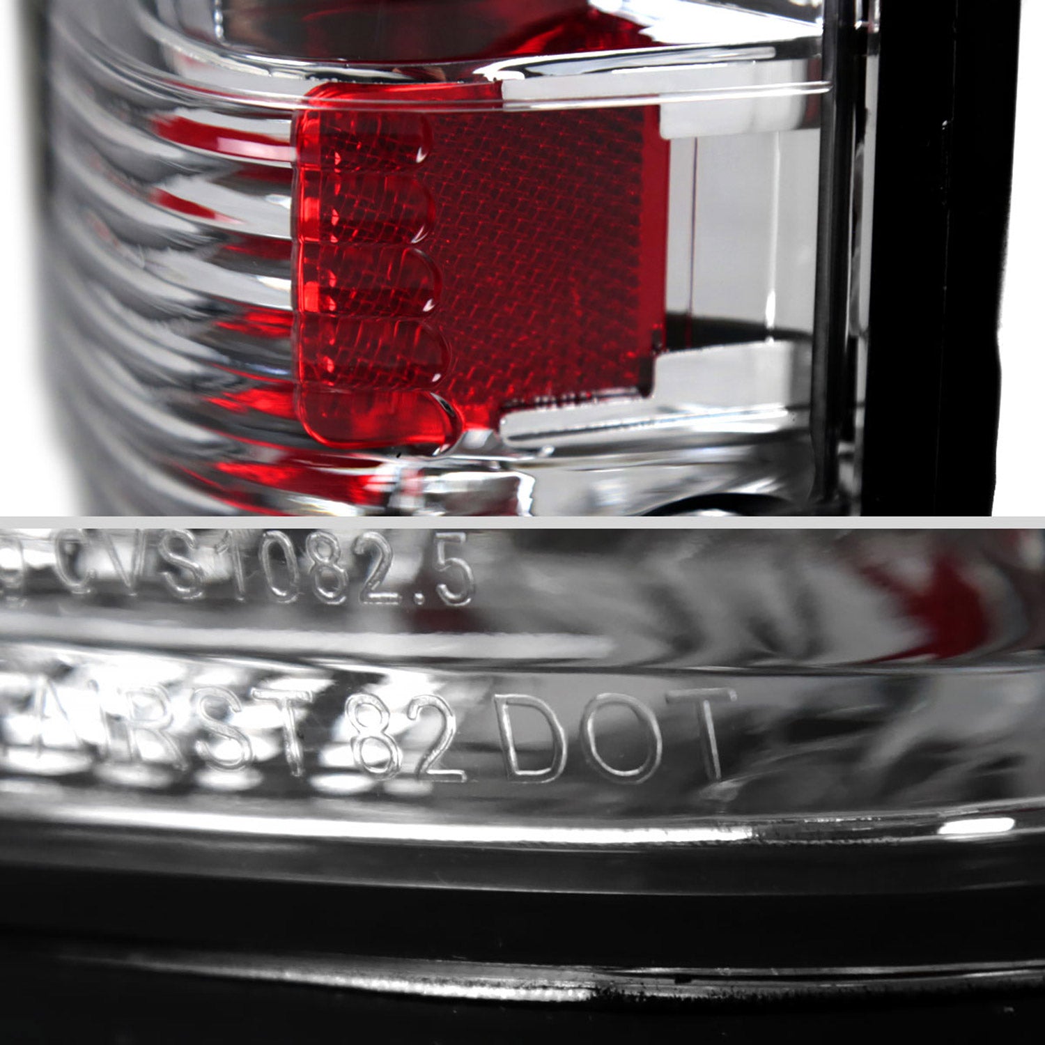 1982-1994 Chevy S10/Blazer GMC S15/Sonoma Tail Lights Chrome/Clear Lens