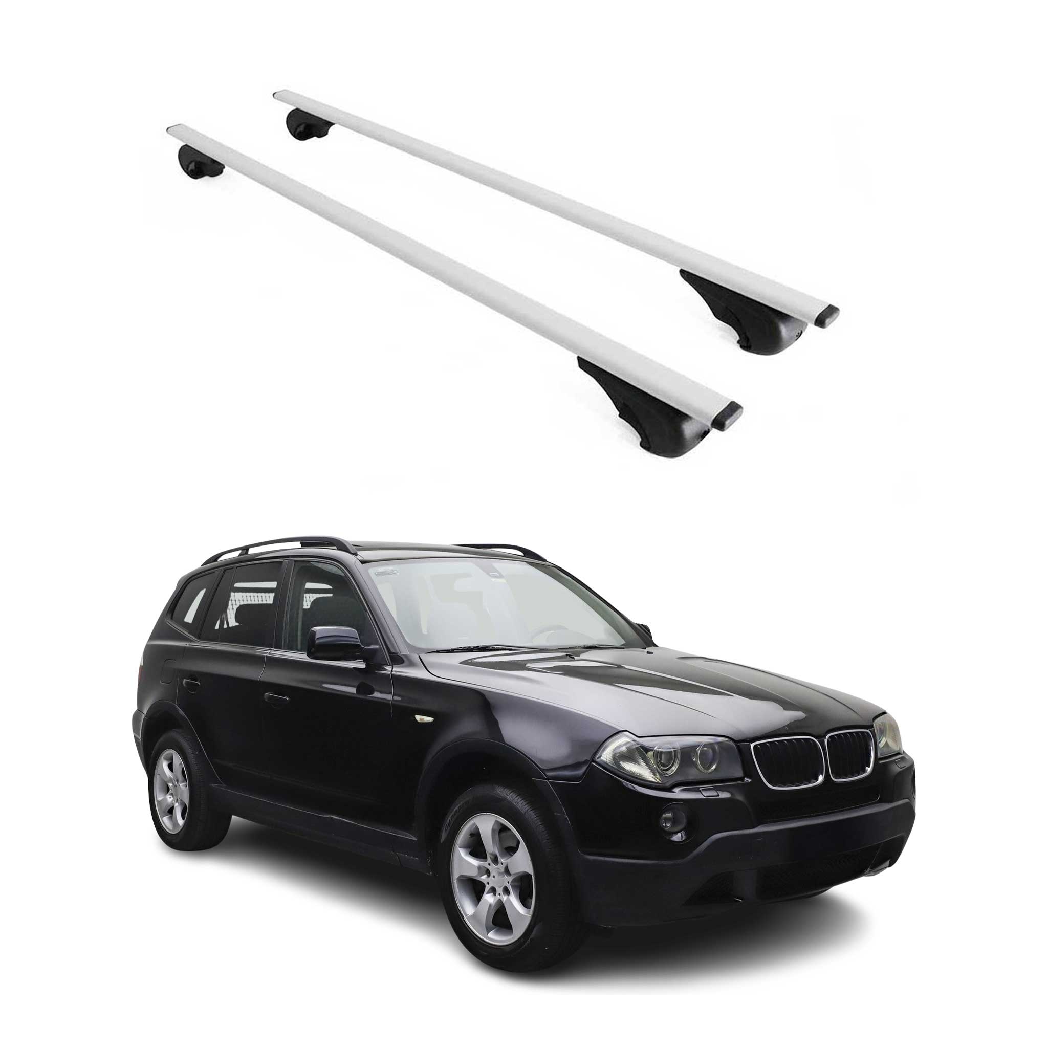 2004-2010 BMW X3 E83 Roof Rack Cross Bars Silver