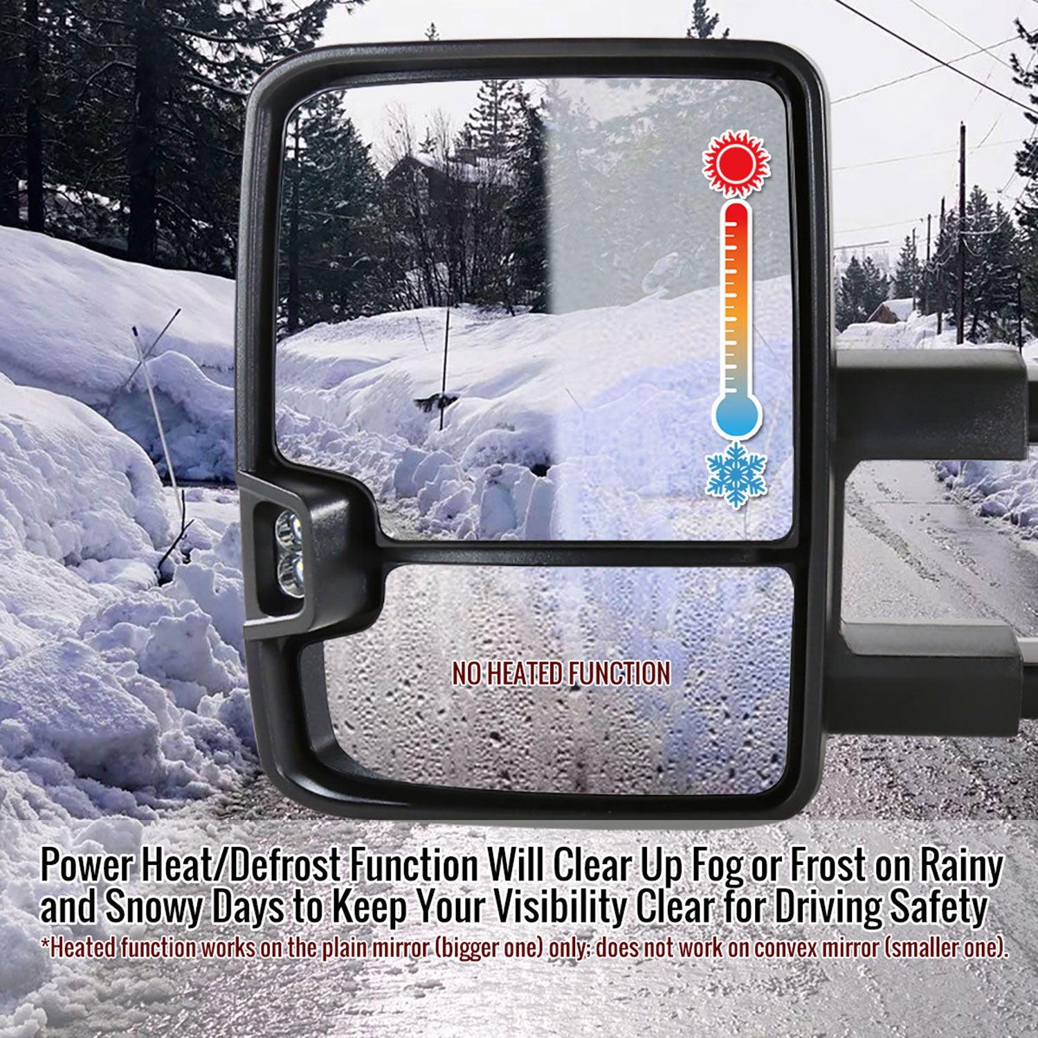 1999-2002 Chevy Silverado/Tahoe/Sierra/Yukon Heated Towing Mirrors Smoke