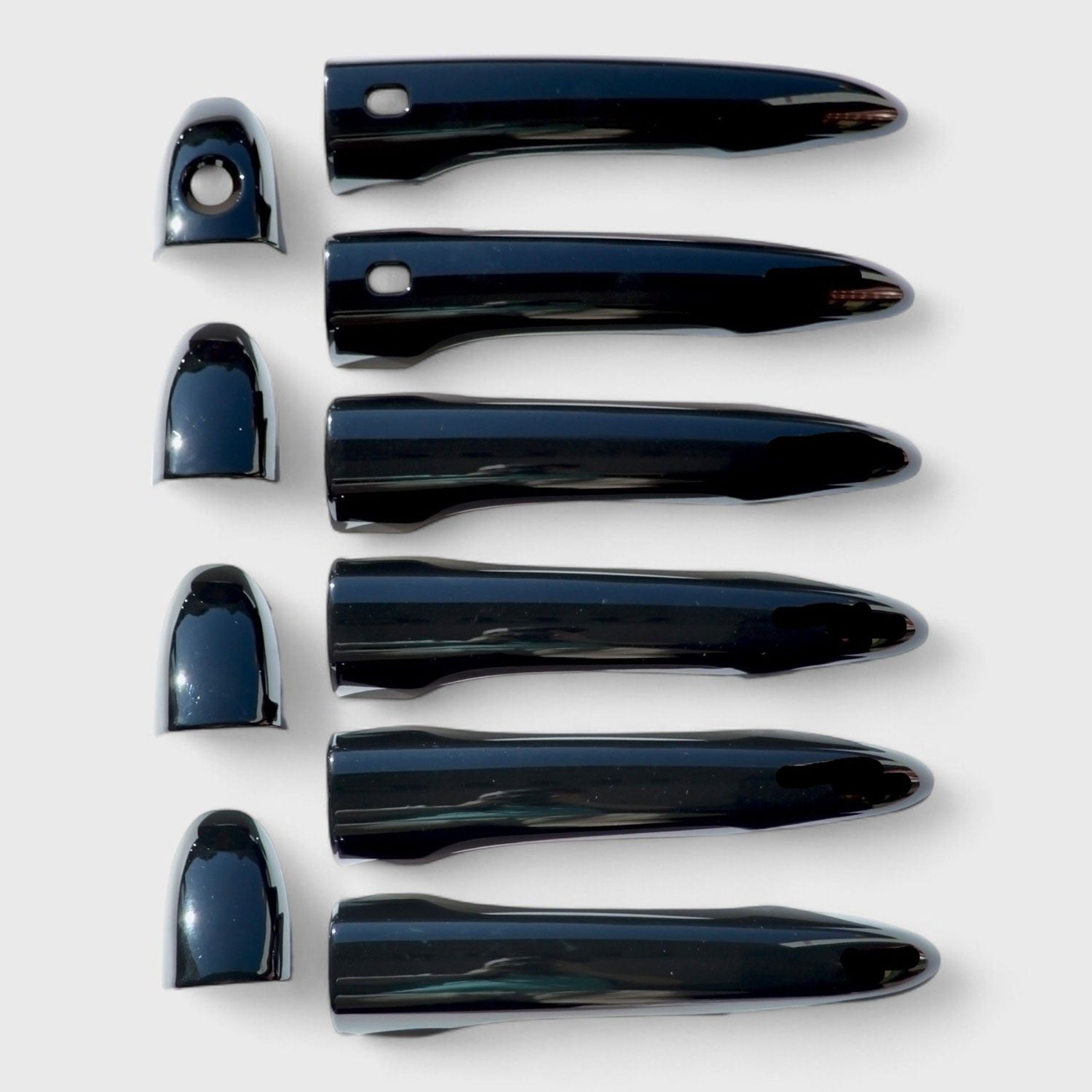 2014-2023 Jeep Cherokee Door Handle Cover Gloss Black 10Pcs ABS Plastic