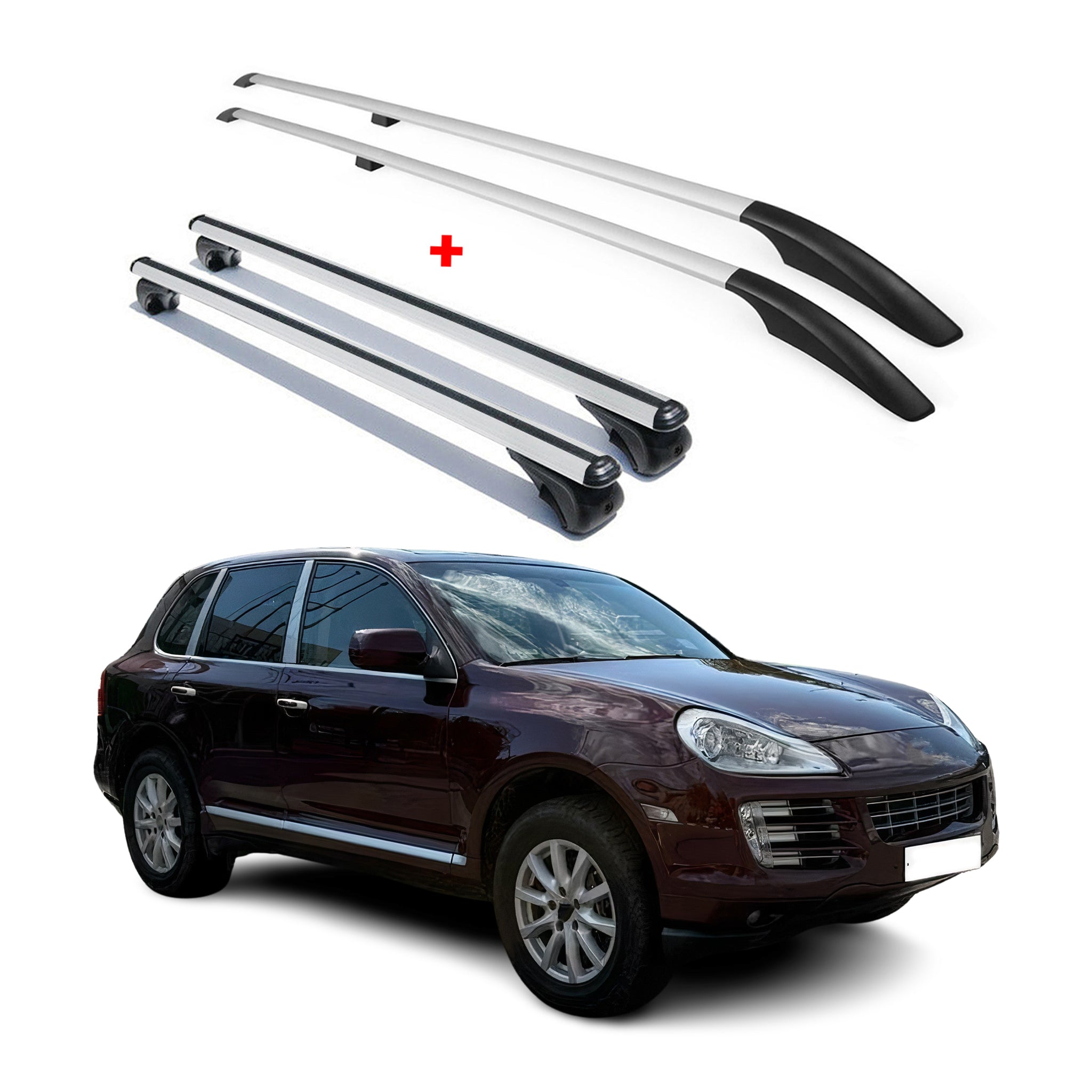 2003-2010 Porsche Cayenne Roof Racks & Roof Rack Rails Silver