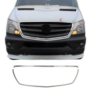 2014-2018 Mercedes Sprinter W906 Front Bumper Grill Trim Brushed Stainless Steel 2Pcs