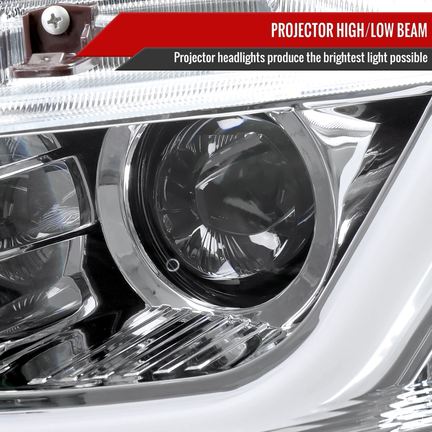 2016-2021 Honda Civic Projector Headlights LED Sequential Turn Signal Chrome