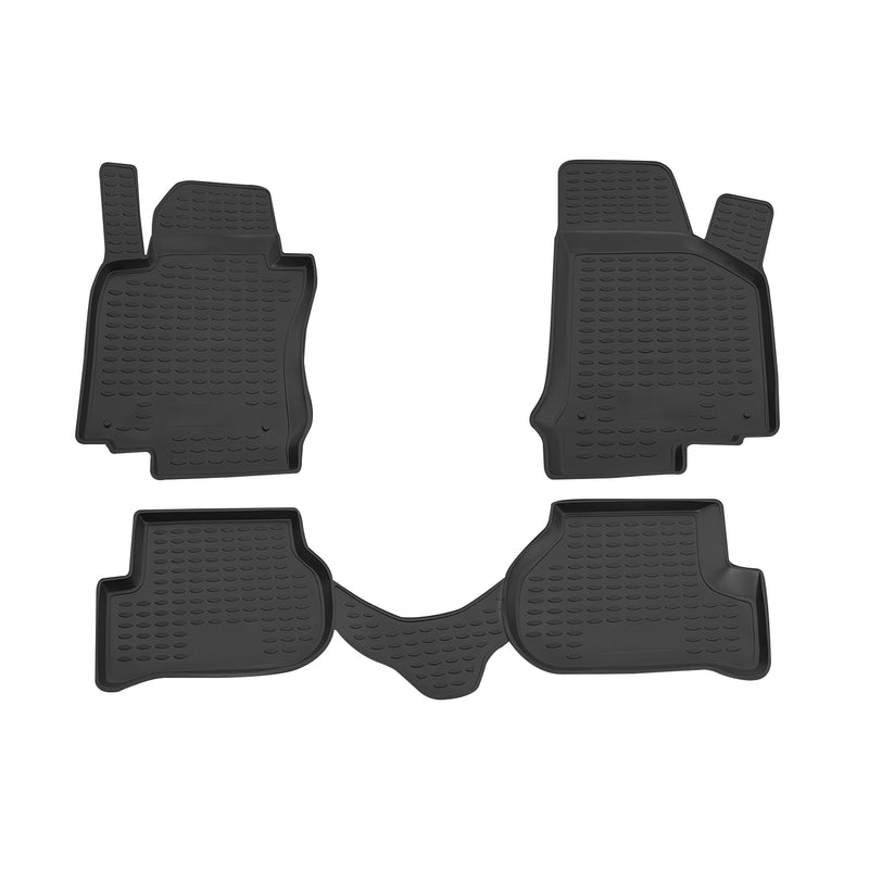 2006-2009 VW Rabbit GTI Floor Mats Liners Full Set All Weather Black