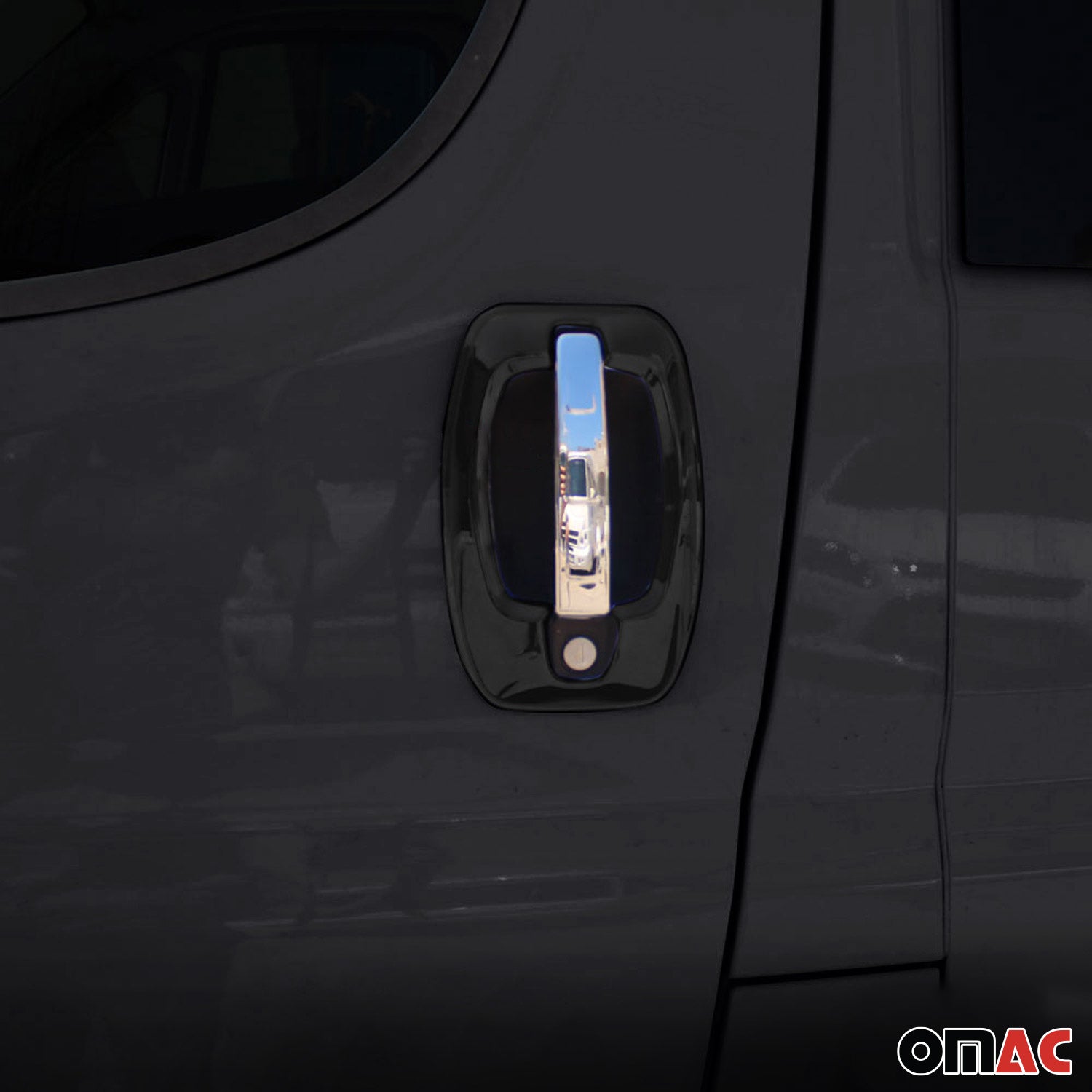 2014-2025 RAM ProMaster Car Door Handle Cover Protector Silver Chrome 8 Pcs