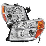 2006-2008 Honda Pilot Projector Style Headlights Chrome Housing/Clear Lens