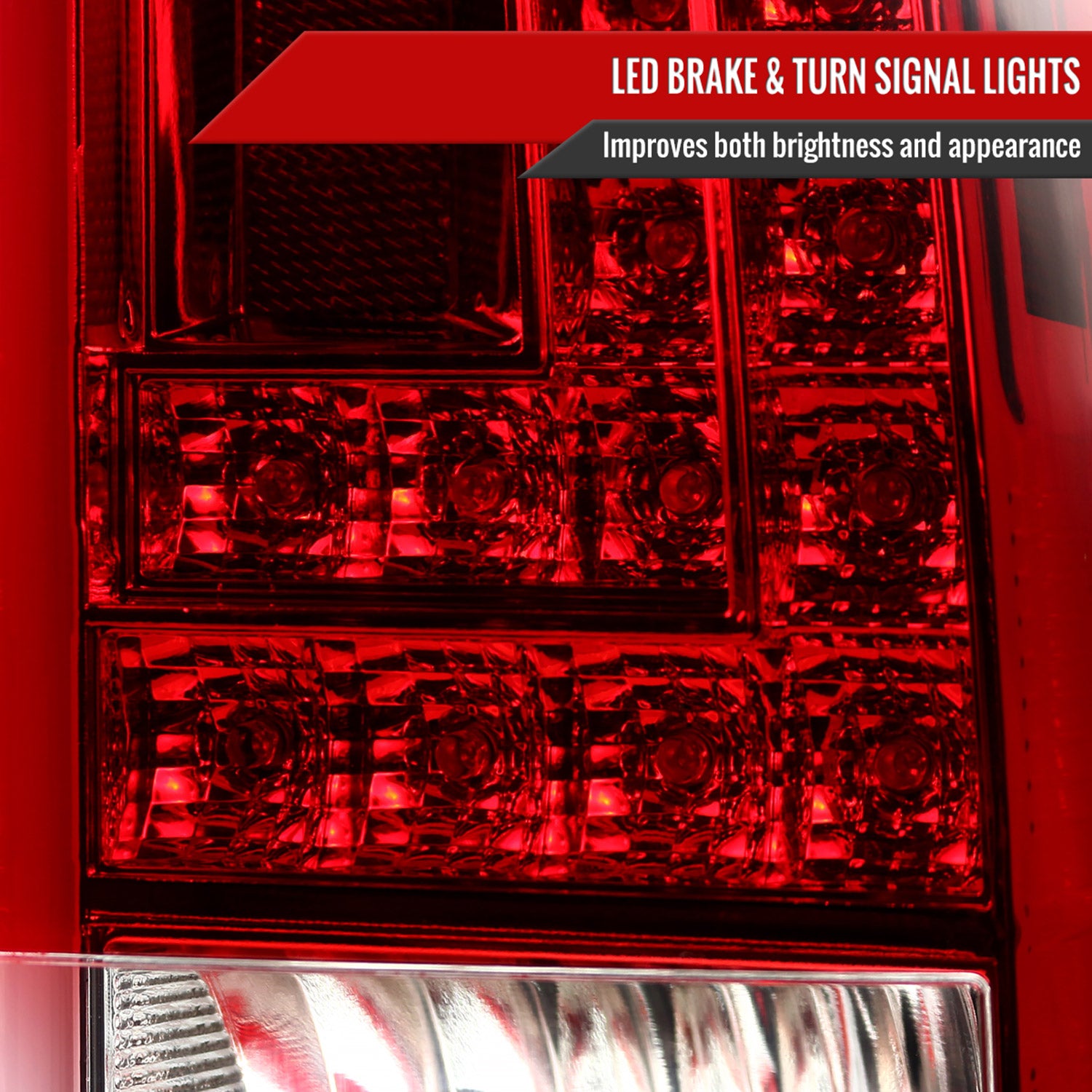 2015-2020 Chevy Tahoe/Suburban LS LT LTZ Premier LED Tail Lights Chrome/Red