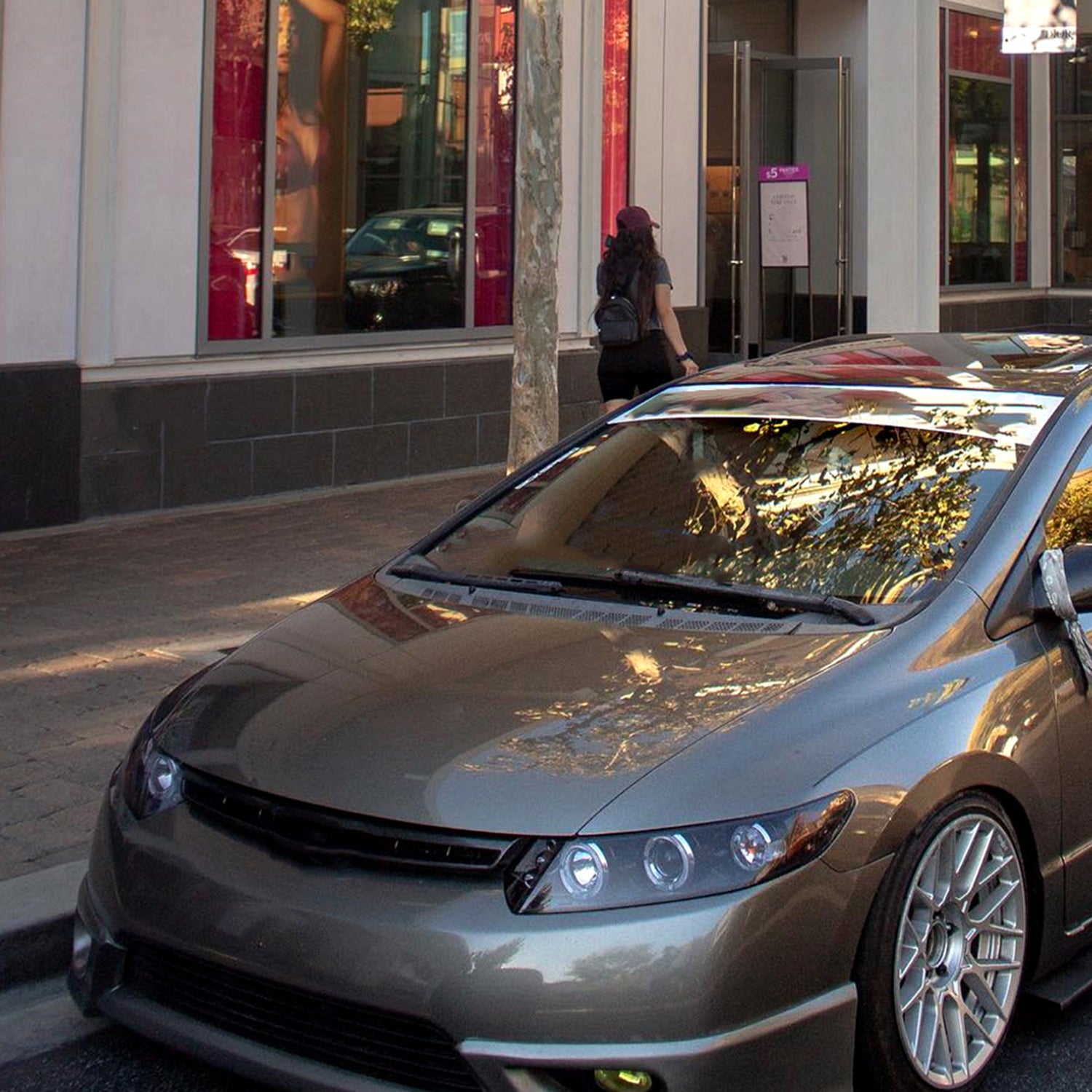 2006-2011 Honda Civic Coupe Dual Halo Projector Headlights Glossy Black/Smoke