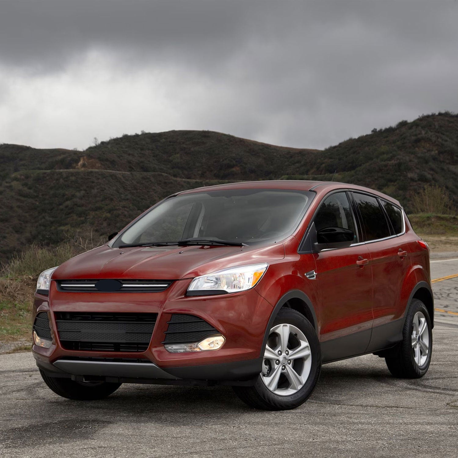 2013-2016 Ford Escape Mirror Cover Caps Gloss Black 2Pcs ABS Plastic