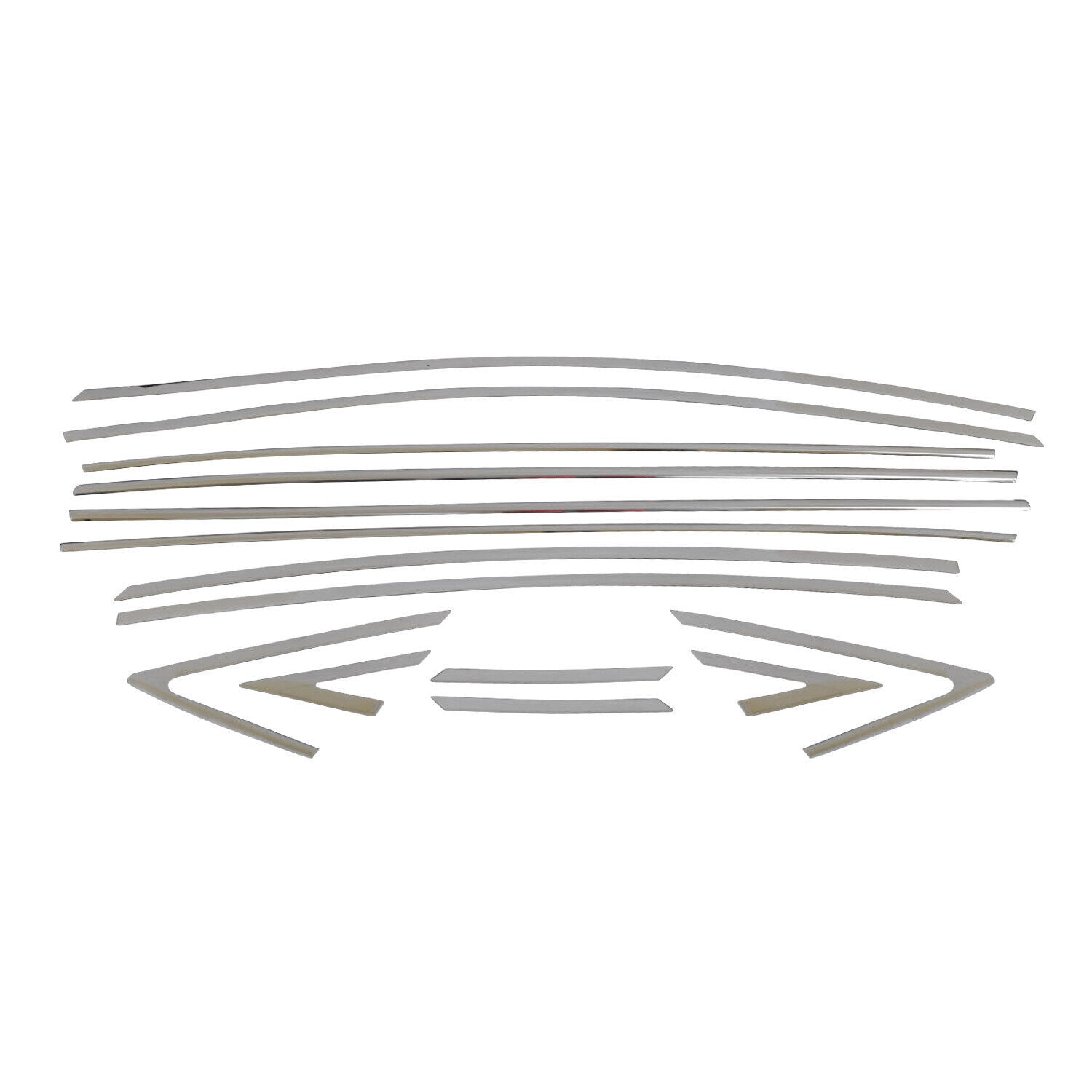 2012-2017 Hyundai Accent Sedan Window Molding Trim Streamer Stainless Steel