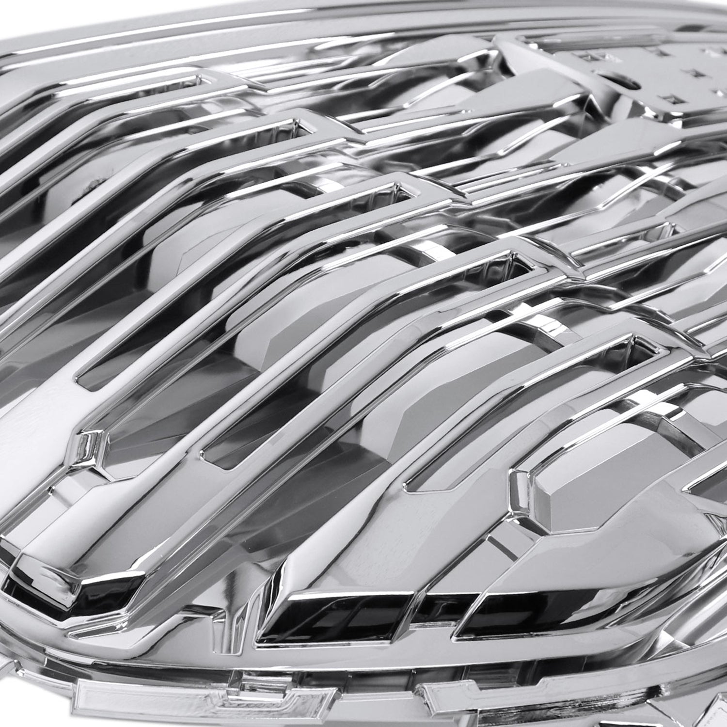 2022-2024 GMC Sierra 1500 Chrome Denali Style Front Upper Mesh Hood Grille