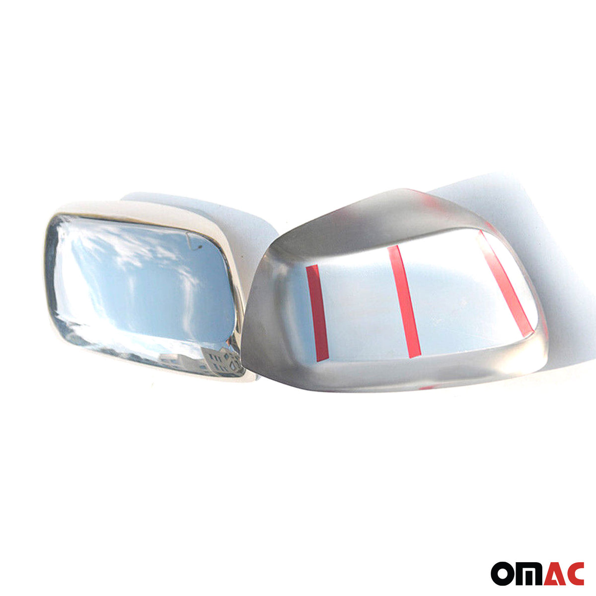 2008-2015 Lexus LX 570 Side Mirror Cover Caps Stainless Steel Silver 2 Pcs