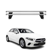 2019-2022 Mercedes A Class W177 Hatchback Roof Rack Cross Bars Silver