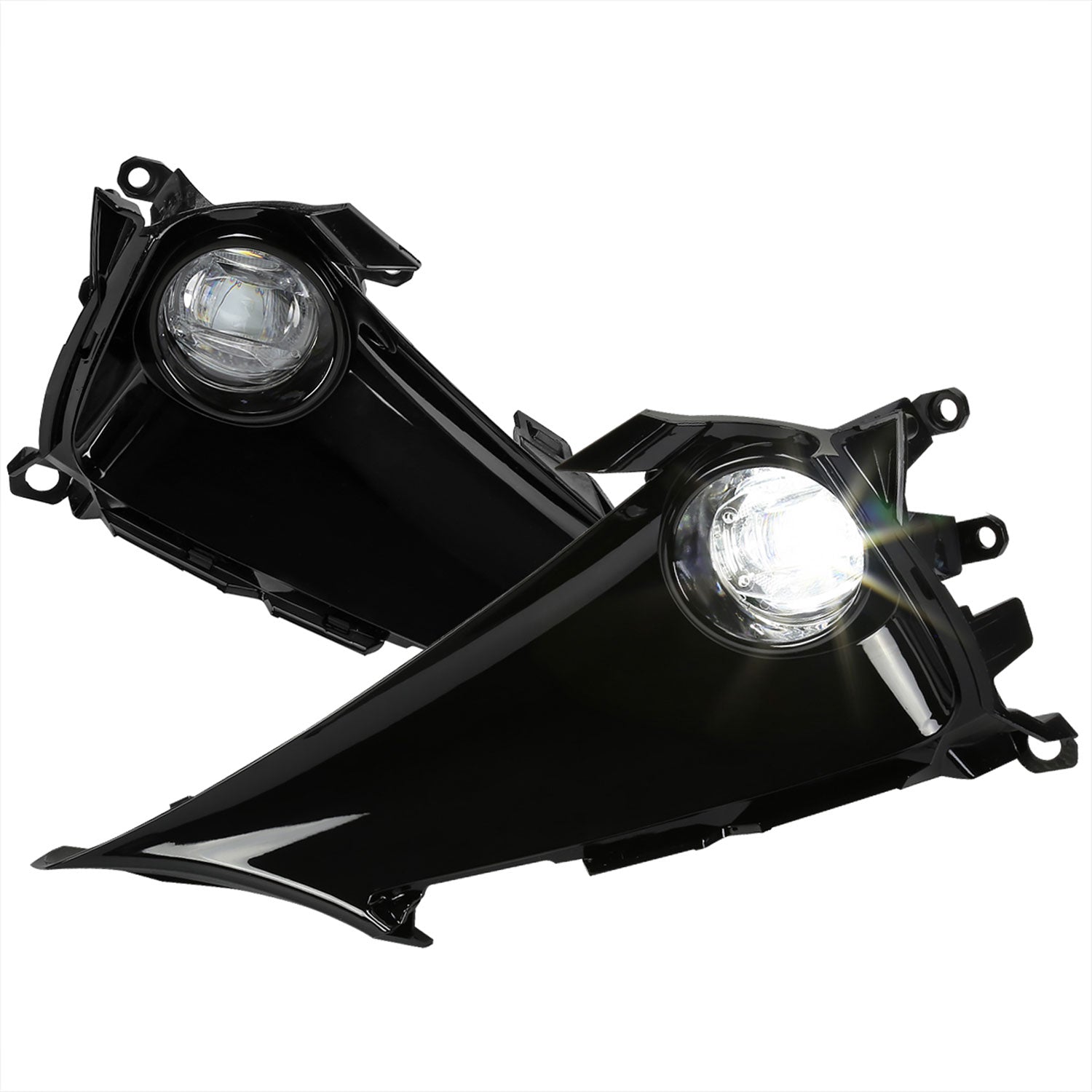 2019-2021 Toyota Corolla Hatchback LED Fog Lights Kit Chrome/Clear Lens