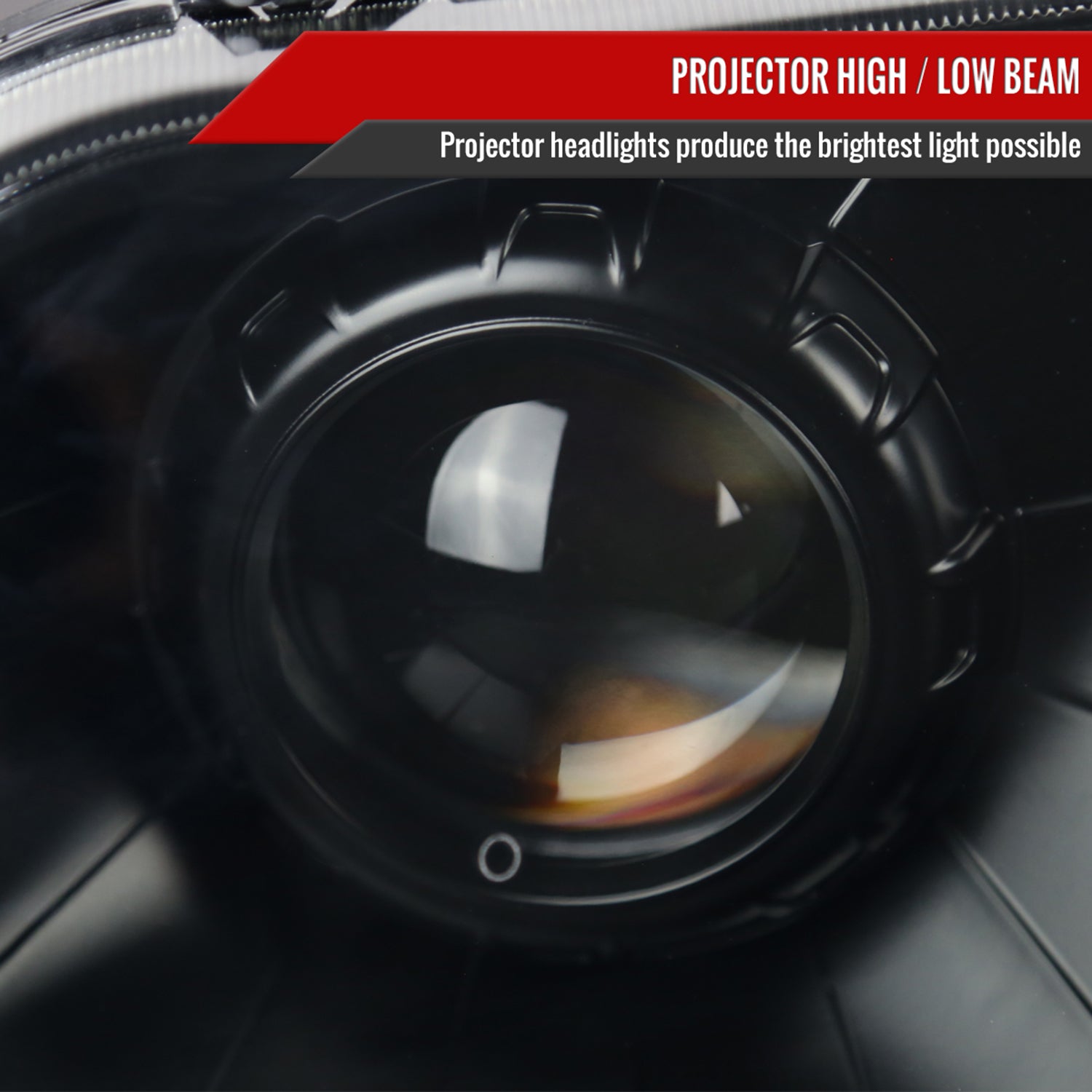 1997-2004 Ford F-150 / 1997-2002 Expedition Projector Headlights LED Light Smoke