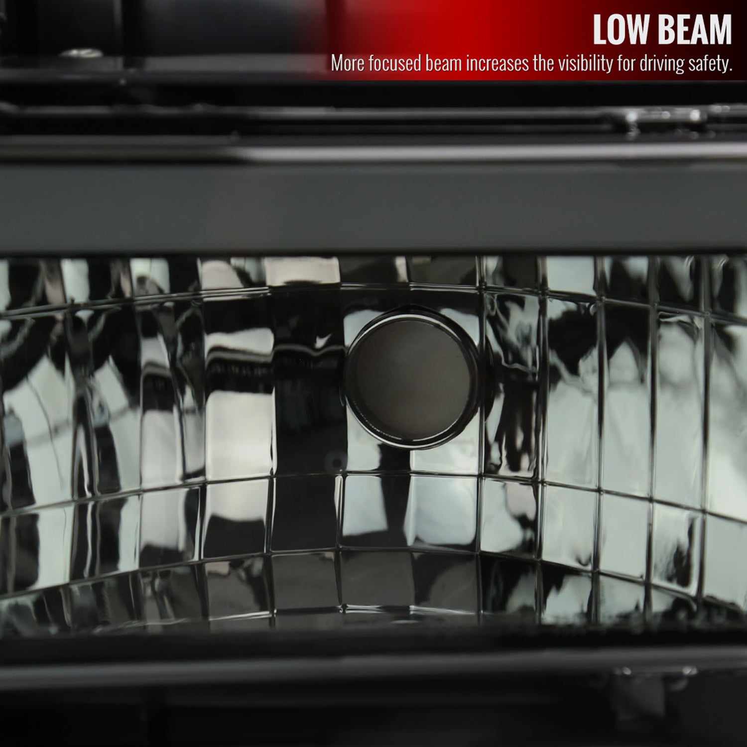 1988-1998 Chevy/GMC C10 C/K LED Strip Factory Style Headlights Chrome/Smoke