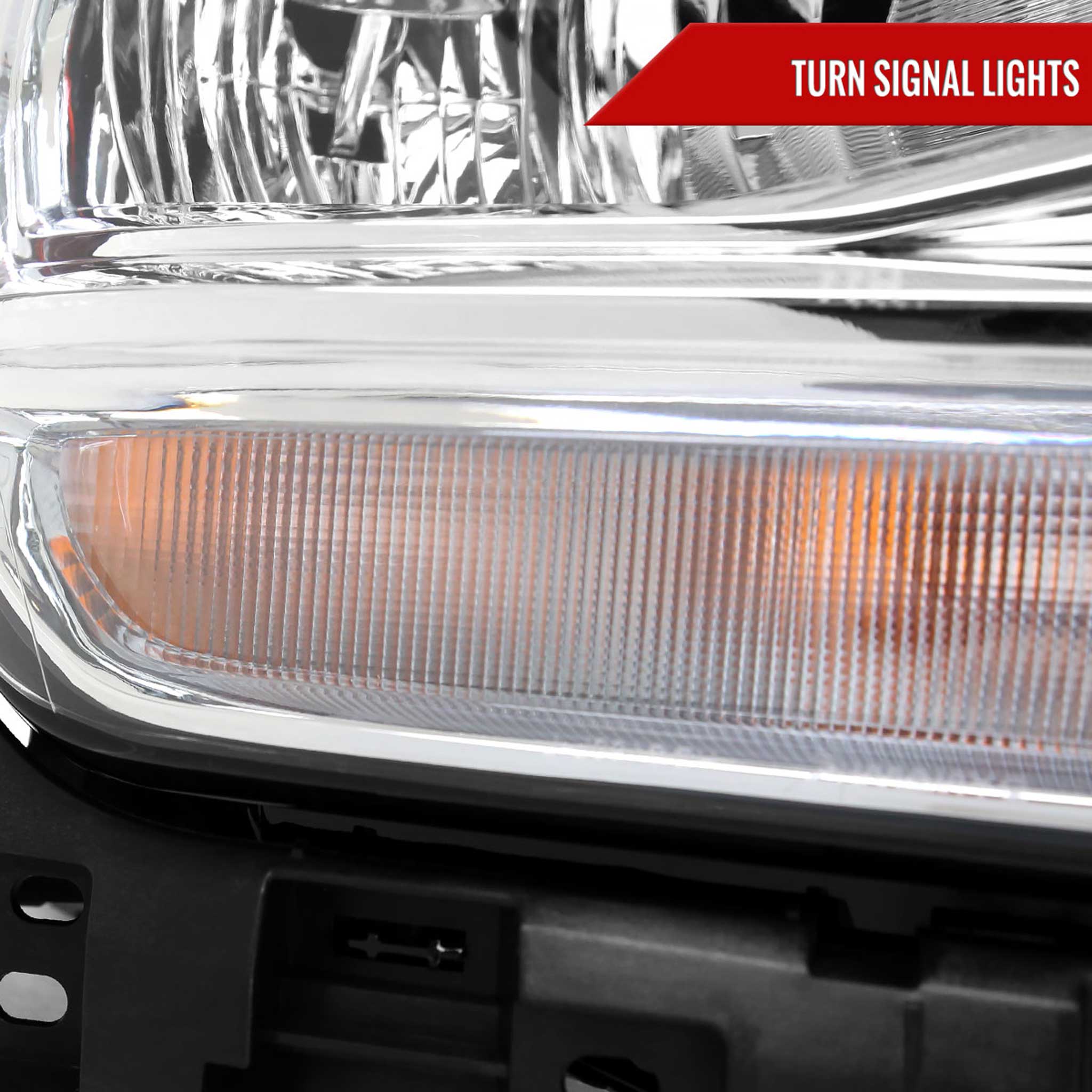 For Dodge RAM 2500 3500 2019-2024 Factory Style Crystal Headlight Passenger Side Only Chrome Housing Clear Lens