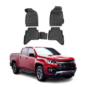 2015-2022 Chevrolet Colorado Floor Mats Liners Full Set All Weather Black