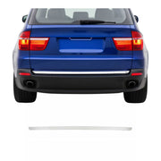 2007-2013 BMW X5 E70 Rear Trunk Lid Molding Trim Brushed Stainless Steel Silver 1Pc