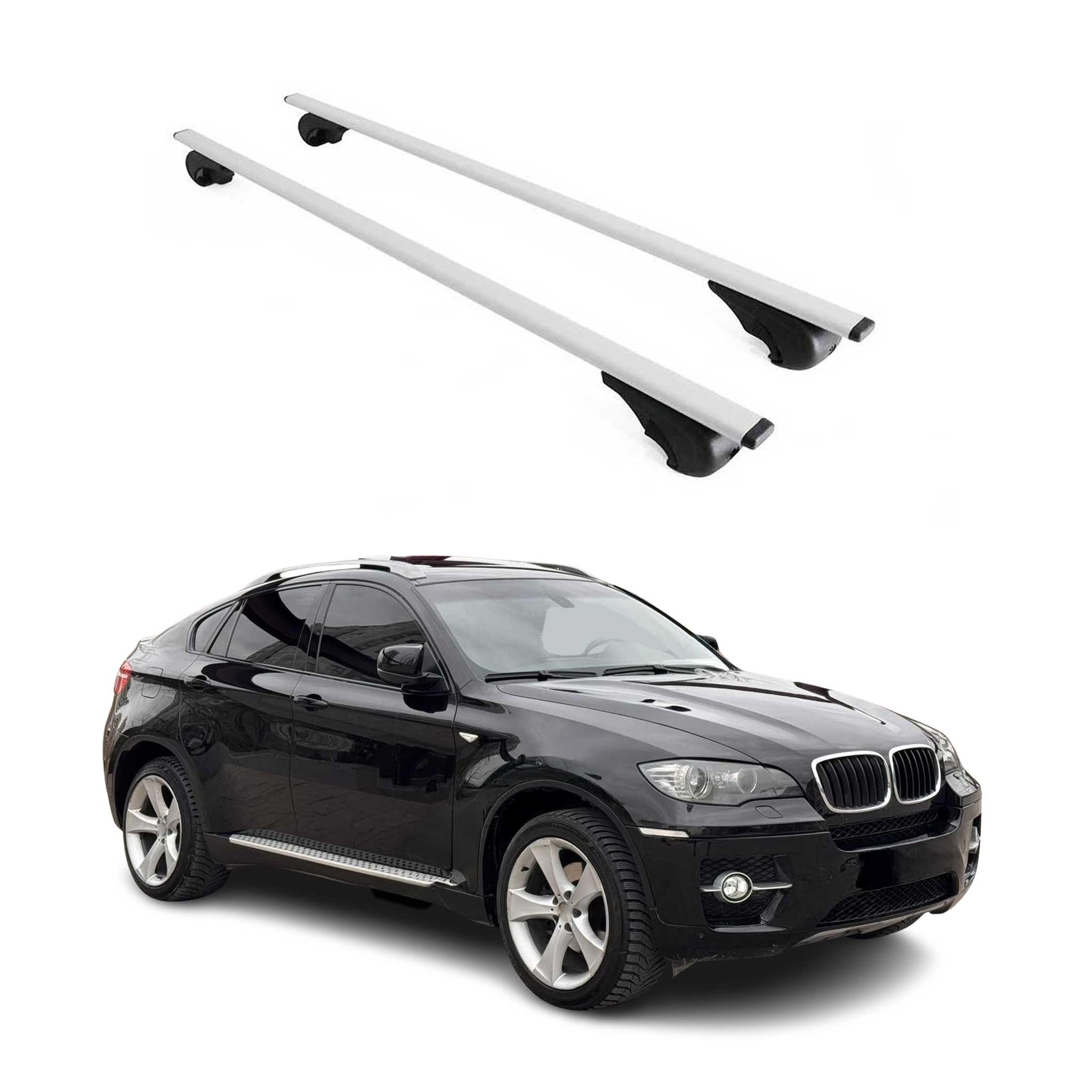 2008-2014 BMW X6 E71 & E72 Roof Rack Cross Bars Silver