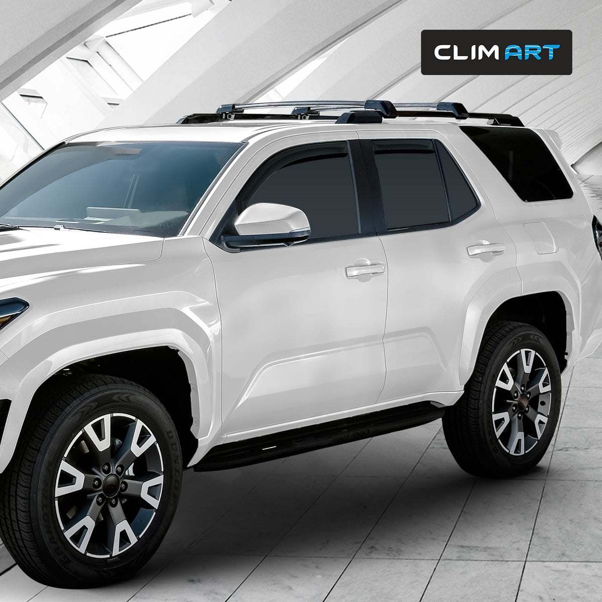 Clim Art Wind Deflectors for Toyota 4Runner 2025-2026 In-channel Dark Smoke 4Pcs
