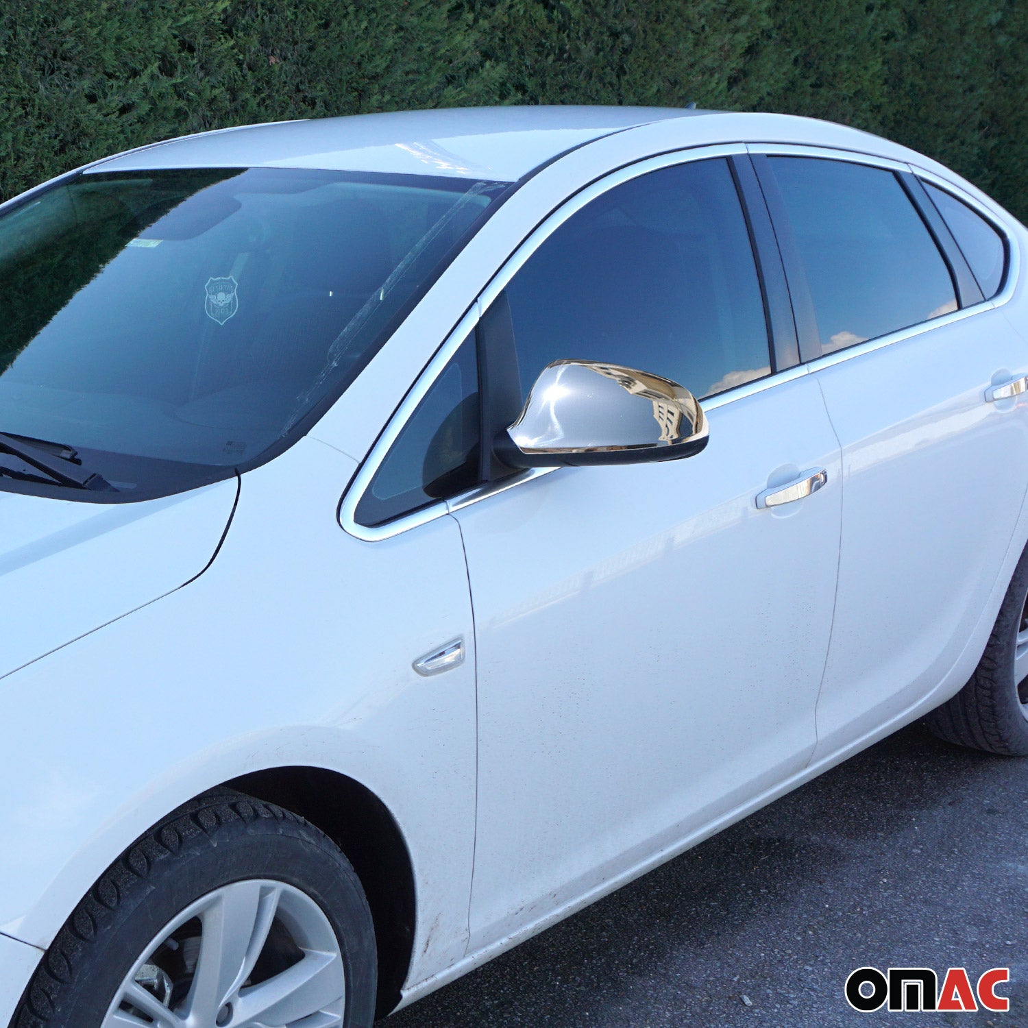 2016-2019 Buick Cascada Side Mirror Cover Caps Stainless Steel Silver 2 Pcs