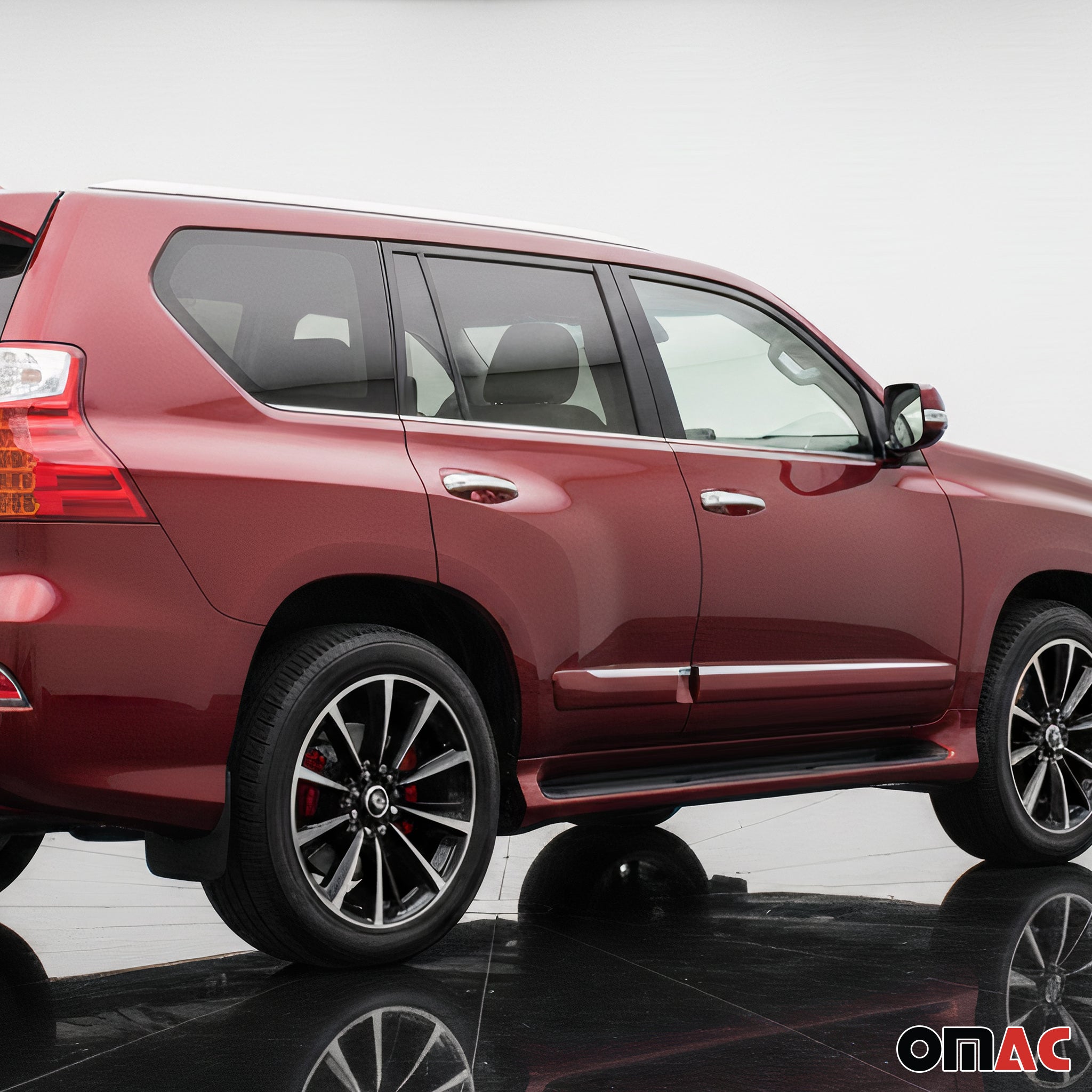 2010-2013 Lexus GX 460 Window Molding Trim Streamer Brushed Stainless Steel Silver 6x