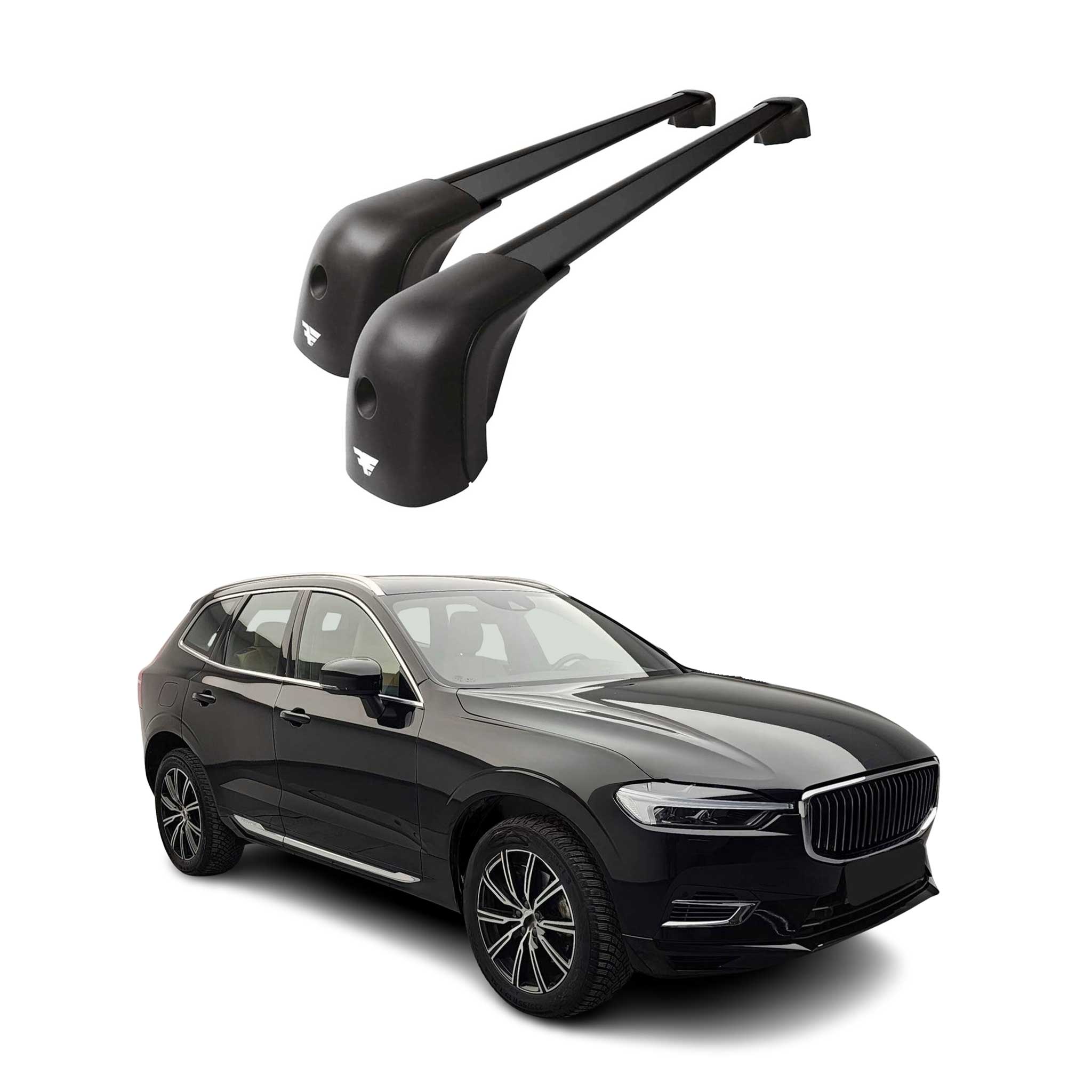 2018-2026 Volvo XC60 Roof Racks Cross Bars Black