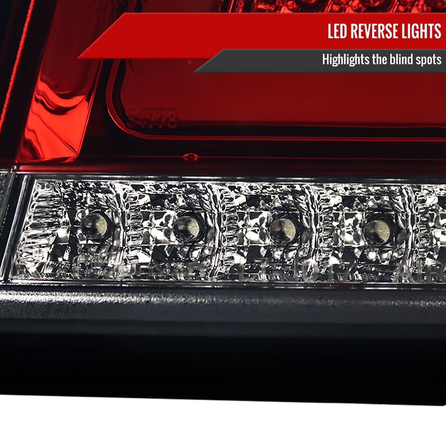 2006-2011 Mercedes Benz W164 ML Class LED Tail Lights Chrome/Red Smoke Lens