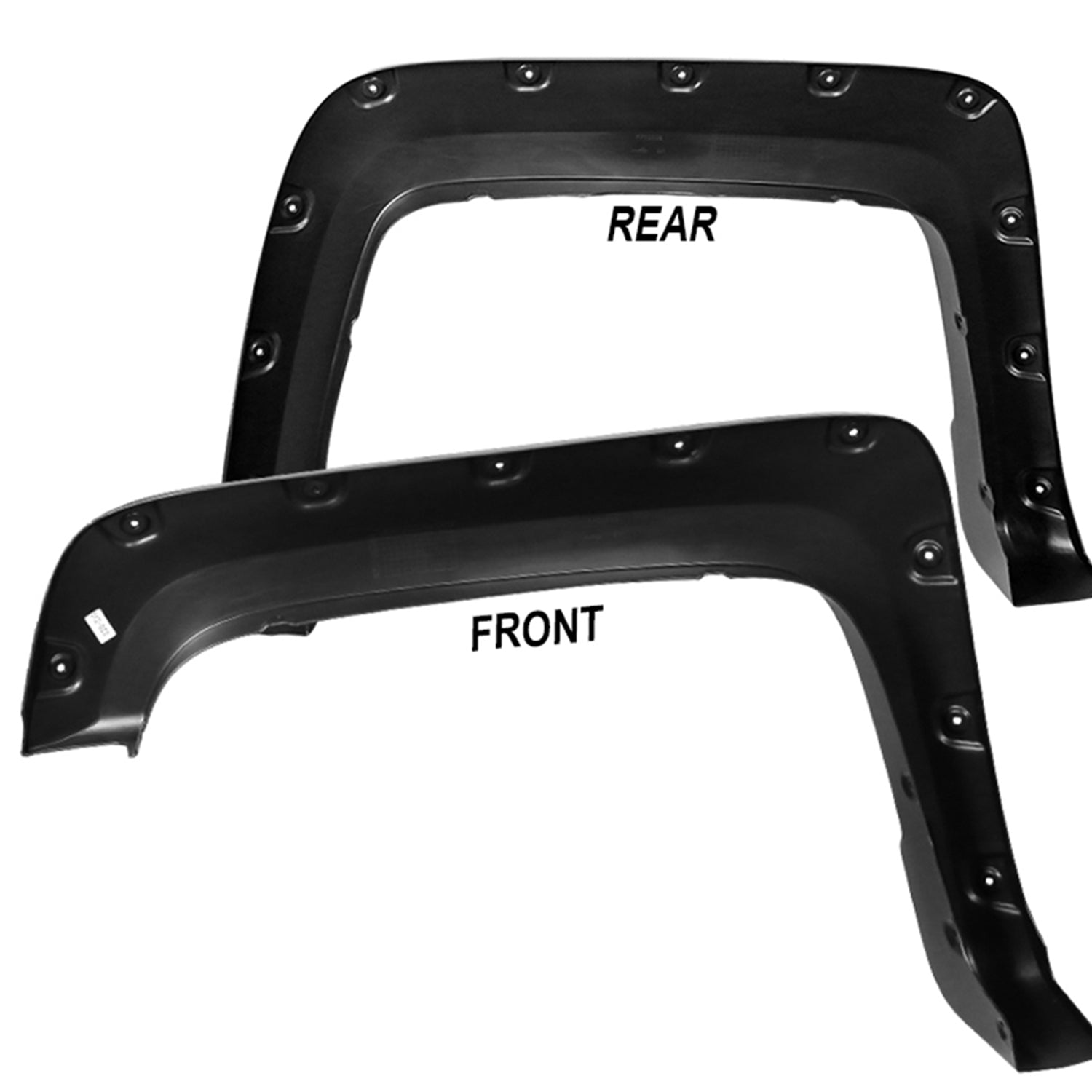 2016-2018 GMC Sierra 1500 Fleetside Smooth Rivet Style Fender Flares