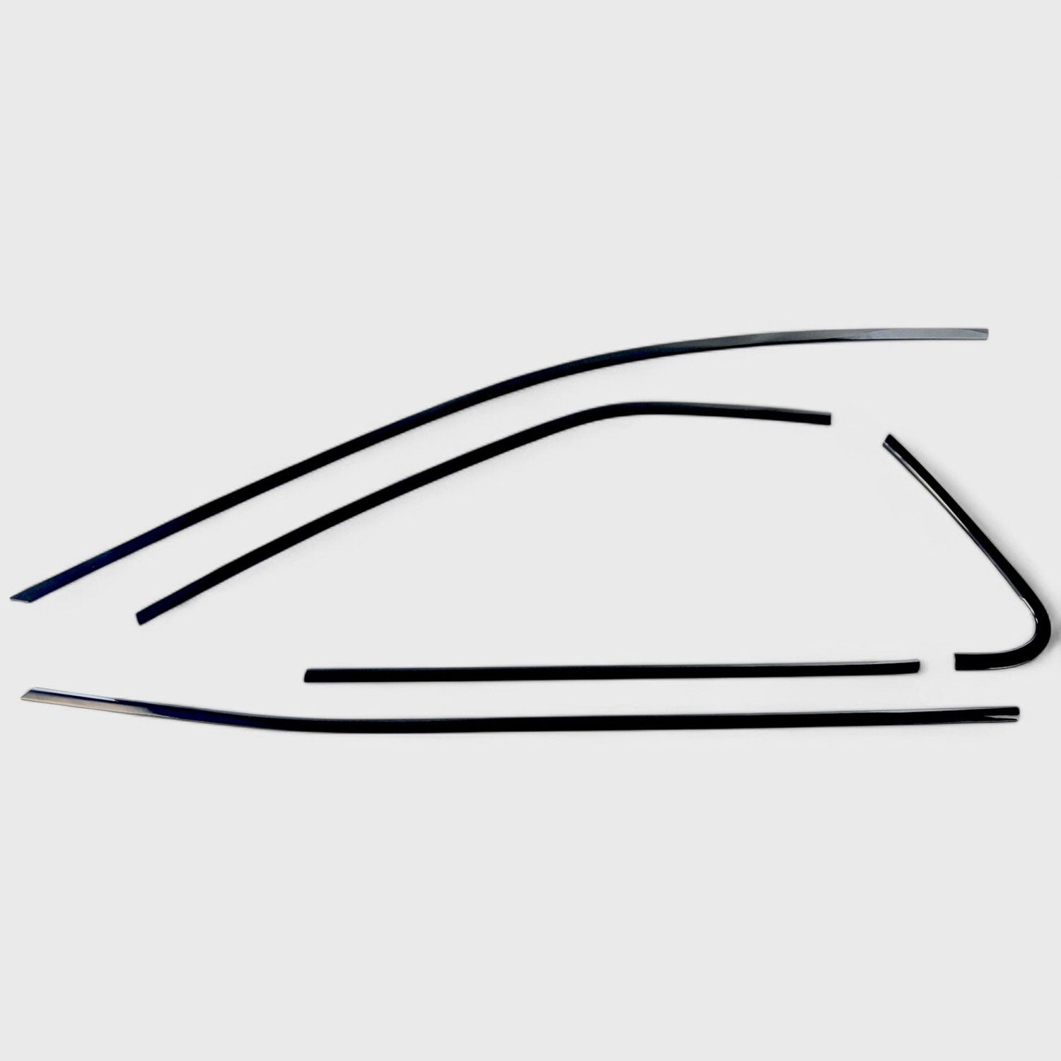 2018-2024 Toyota Camry Window Trim Set Gloss Black 10Pcs ABS Plastic