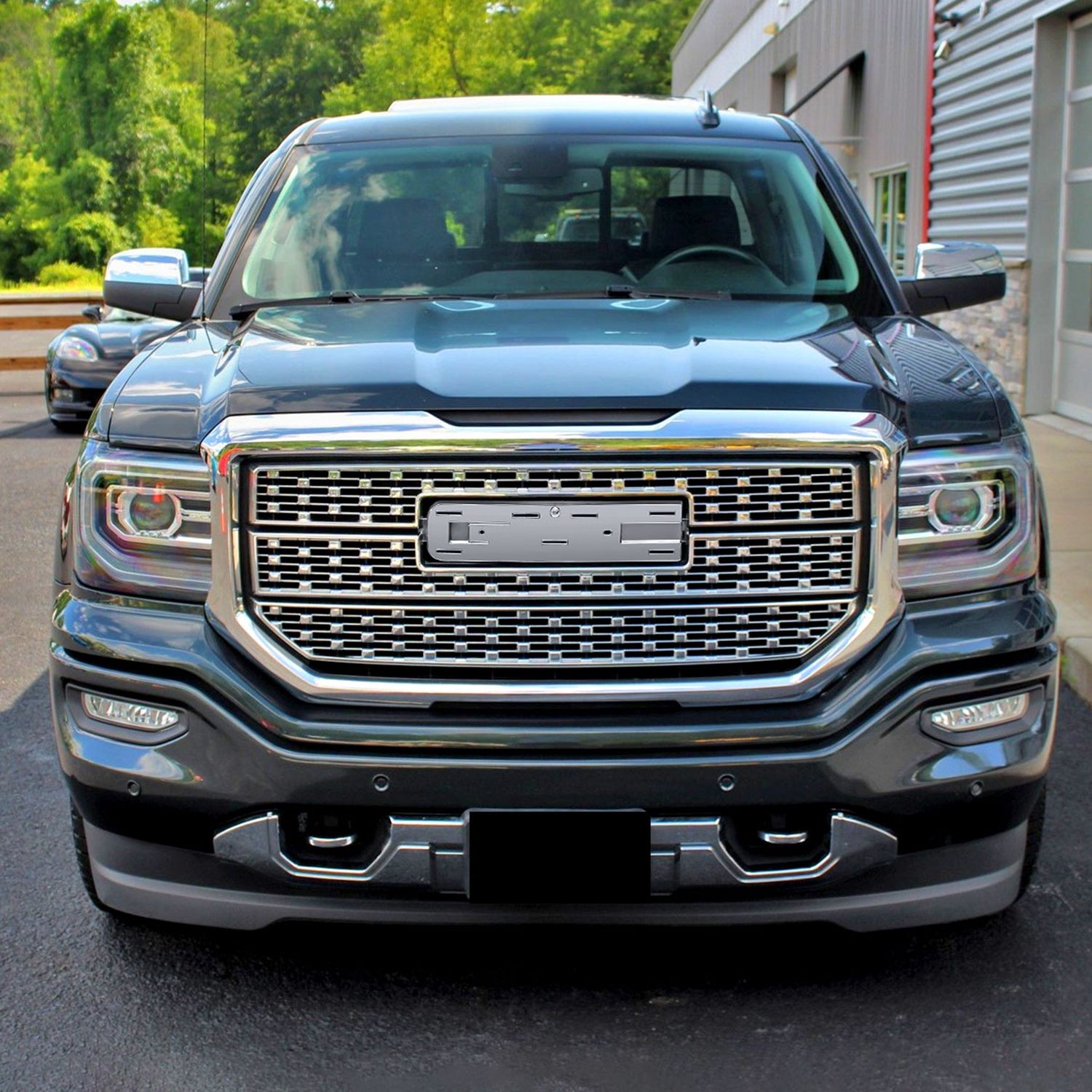 2016-2018 GMC Sierra 1500 Chrome Mesh Denali Style Hood Replacement Grille