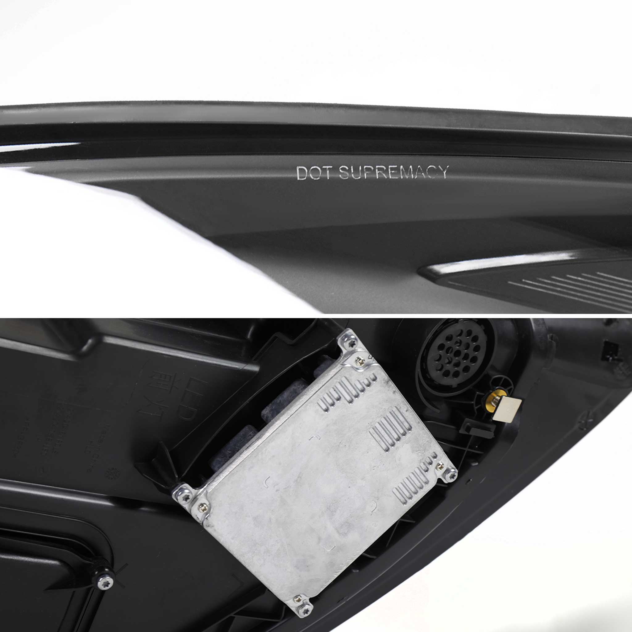 For Porsche Cayenne 2018-2023 Matrix LED Projector Headlights DRL Dynamic Black Clear Lens Glossy Accents