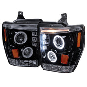 2008-2010 Ford F-250 F-350 F-450 Dual Halo Projector Headlights Black/Smoke