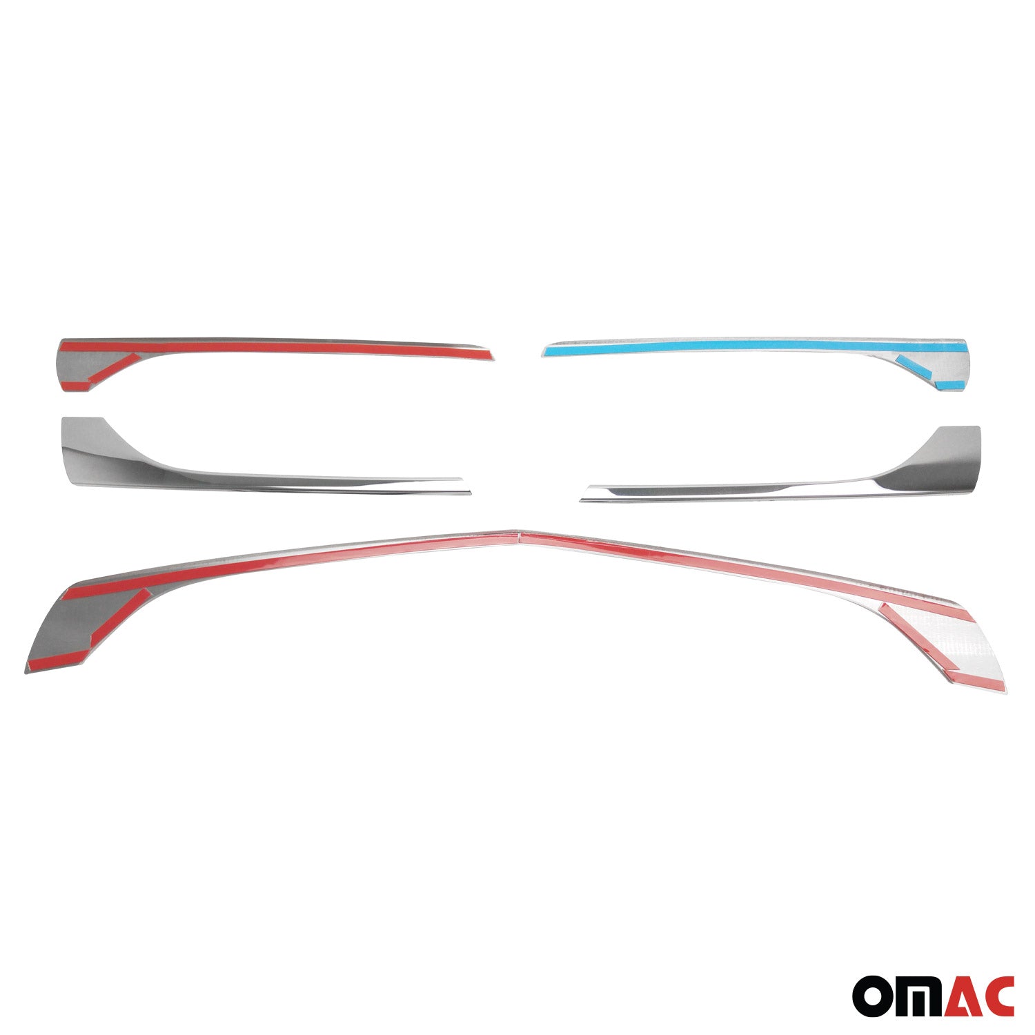 2016-2020 Mercedes Metris Front Bumper Grill Trim Molding Stainless Steel 5x