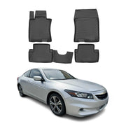 2008-2012 Honda Accord Coupe Floor Mats Liners Full Set All Weather Black