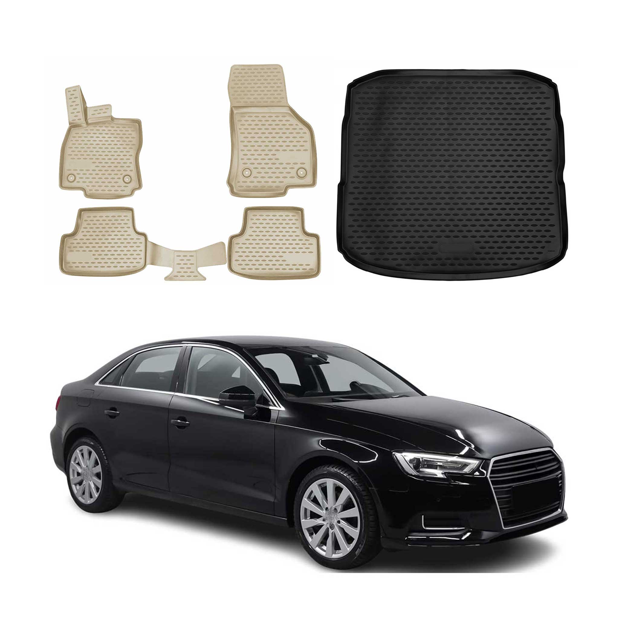 2015-2020 Audi A3 A3 Quattro A3 e-tron Floor Mats Cargo Liner Full Set Full Set
