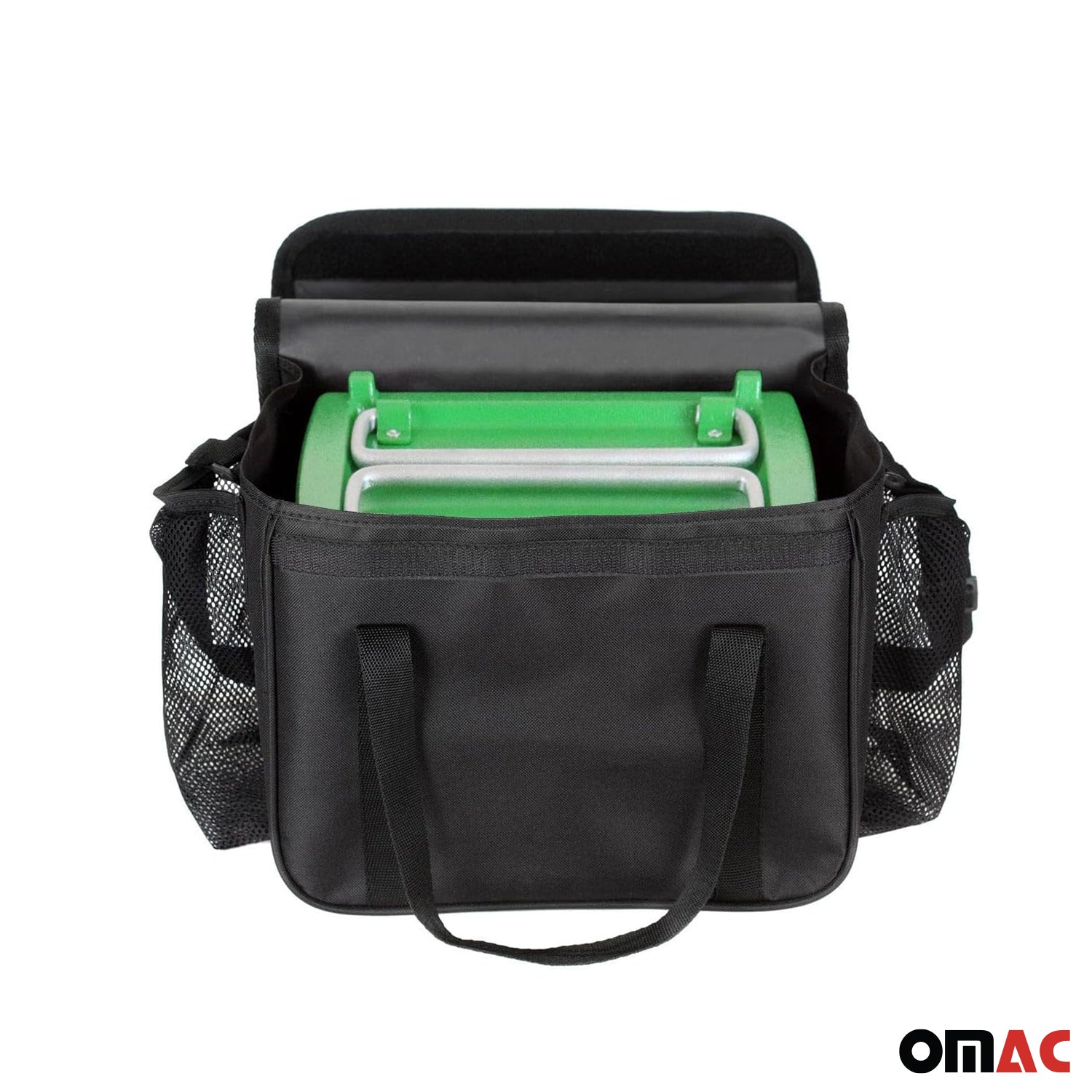 Green Portable Charcoal BBQ Grill Outdoor Camping 13 Pcs with Durable Bag SET