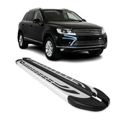 2010-2017 VW Touareg Running Boards Side Steps Silver