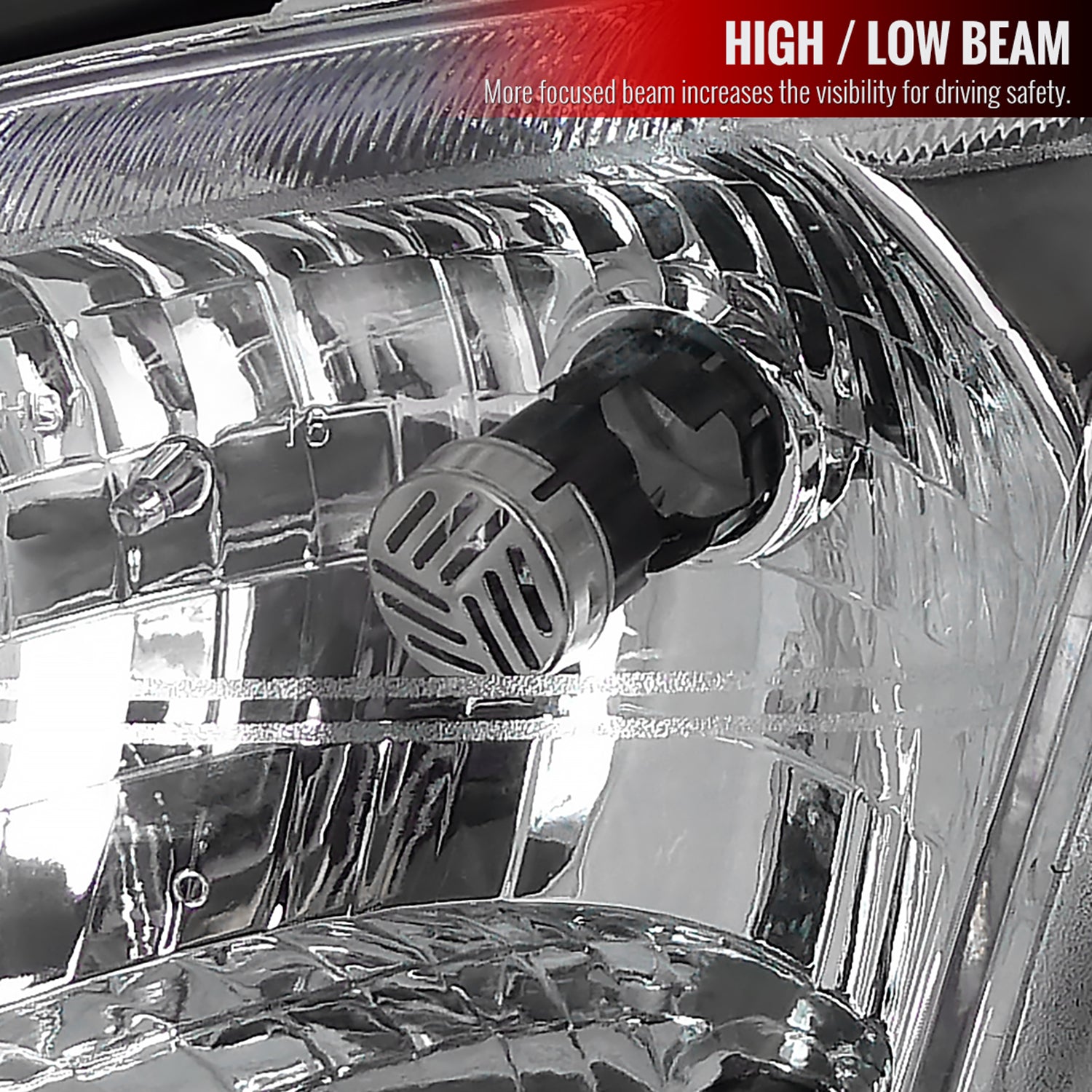 1997-2005 Chevy Venture Pontiac Montana/Trans Sport Crystal Headlights Chrome