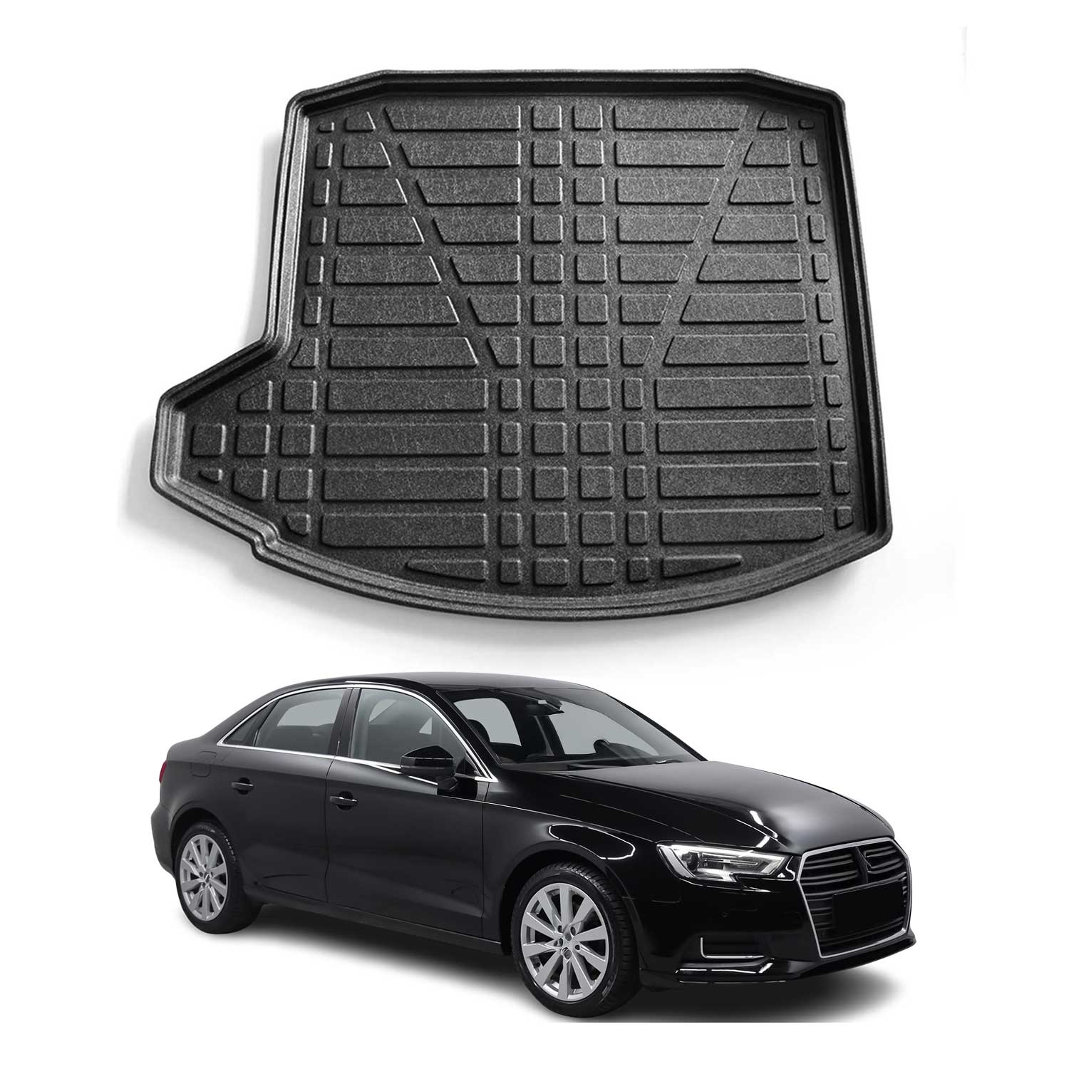2015-2020 Audi A3 A3 e-tron A3 Quattro Sedan Cargo Liner Trunk Mat All Weather Black