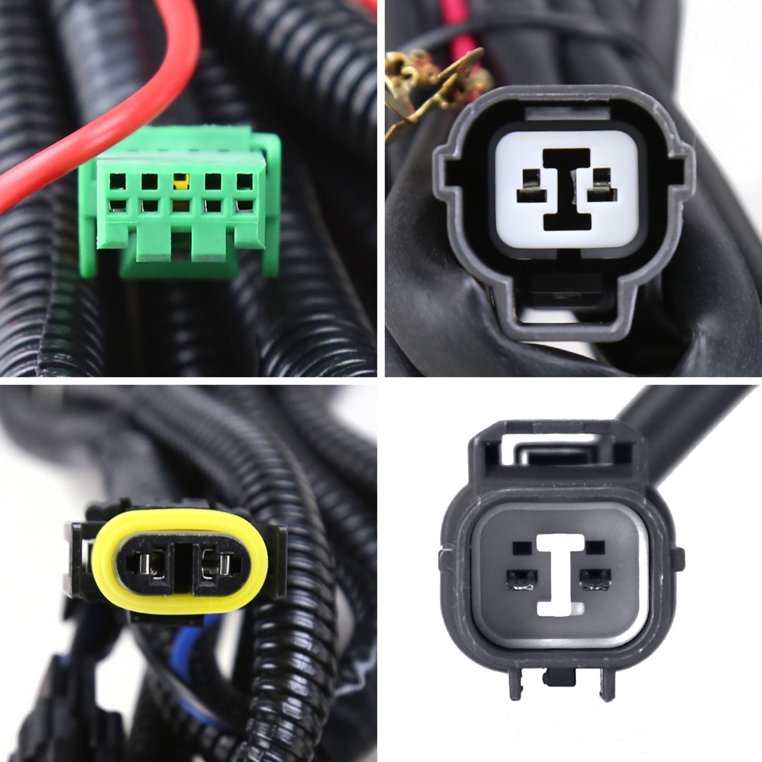 2015-2017 Honda Fit 12V/55W H11 Fog Lights w/ LED Light Strip Chrome/Clear