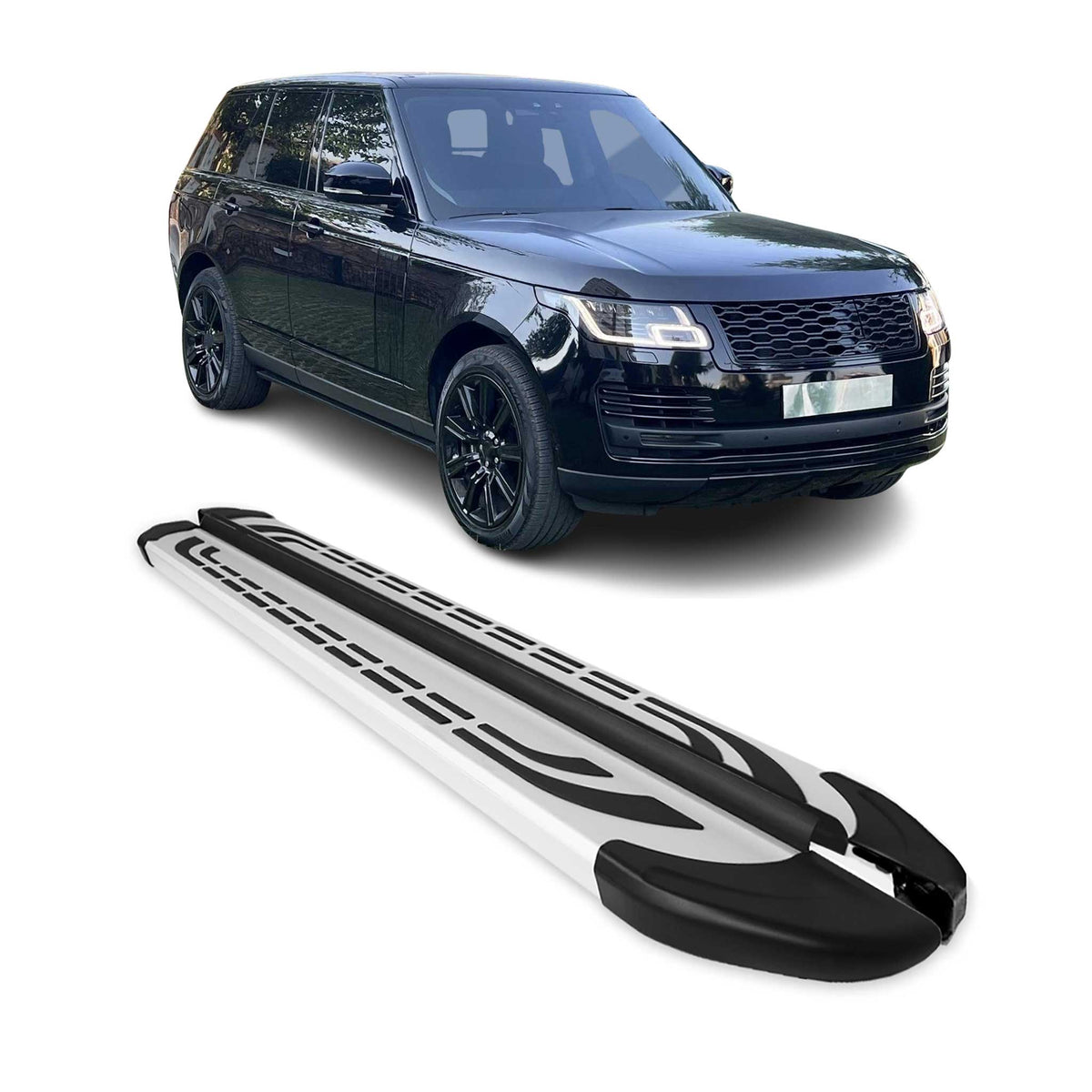 Land Rover Running Board 2013-2017 Land Rover Range Rover Running Boards Side Steps Silver ...